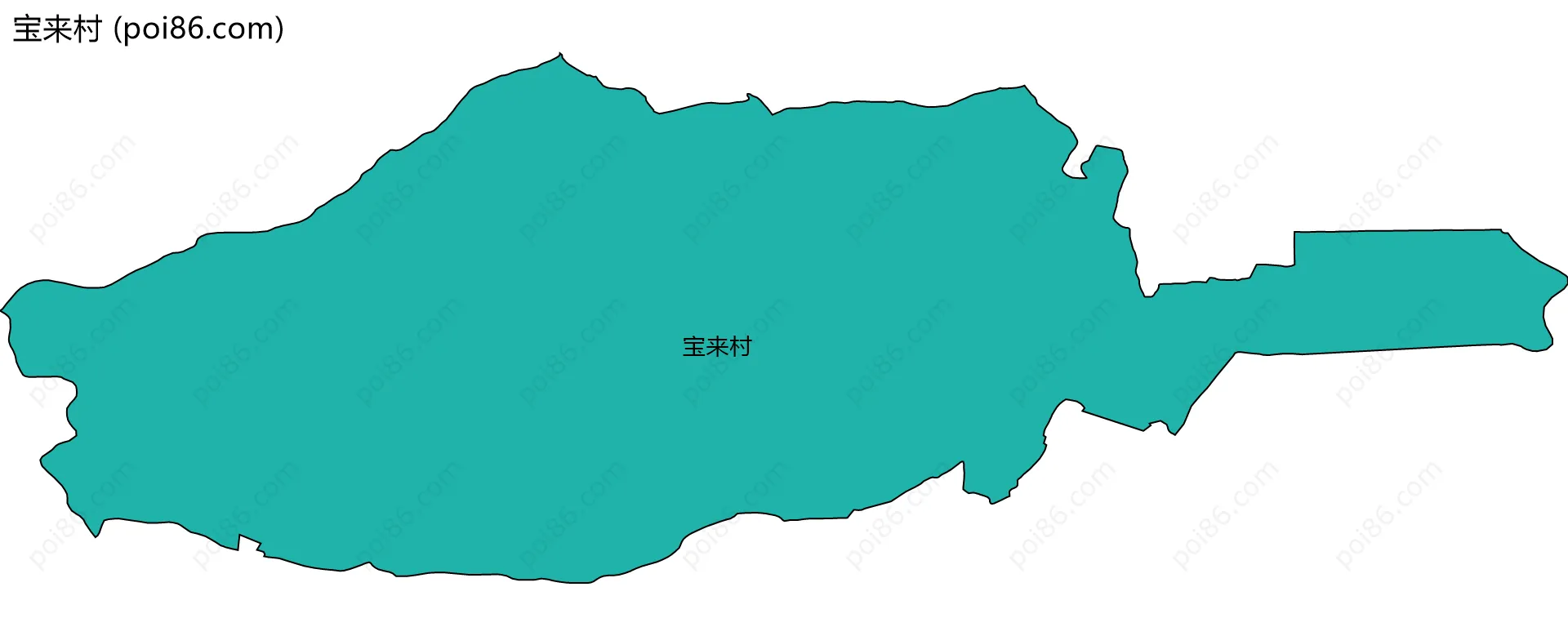 宝来村边界地图