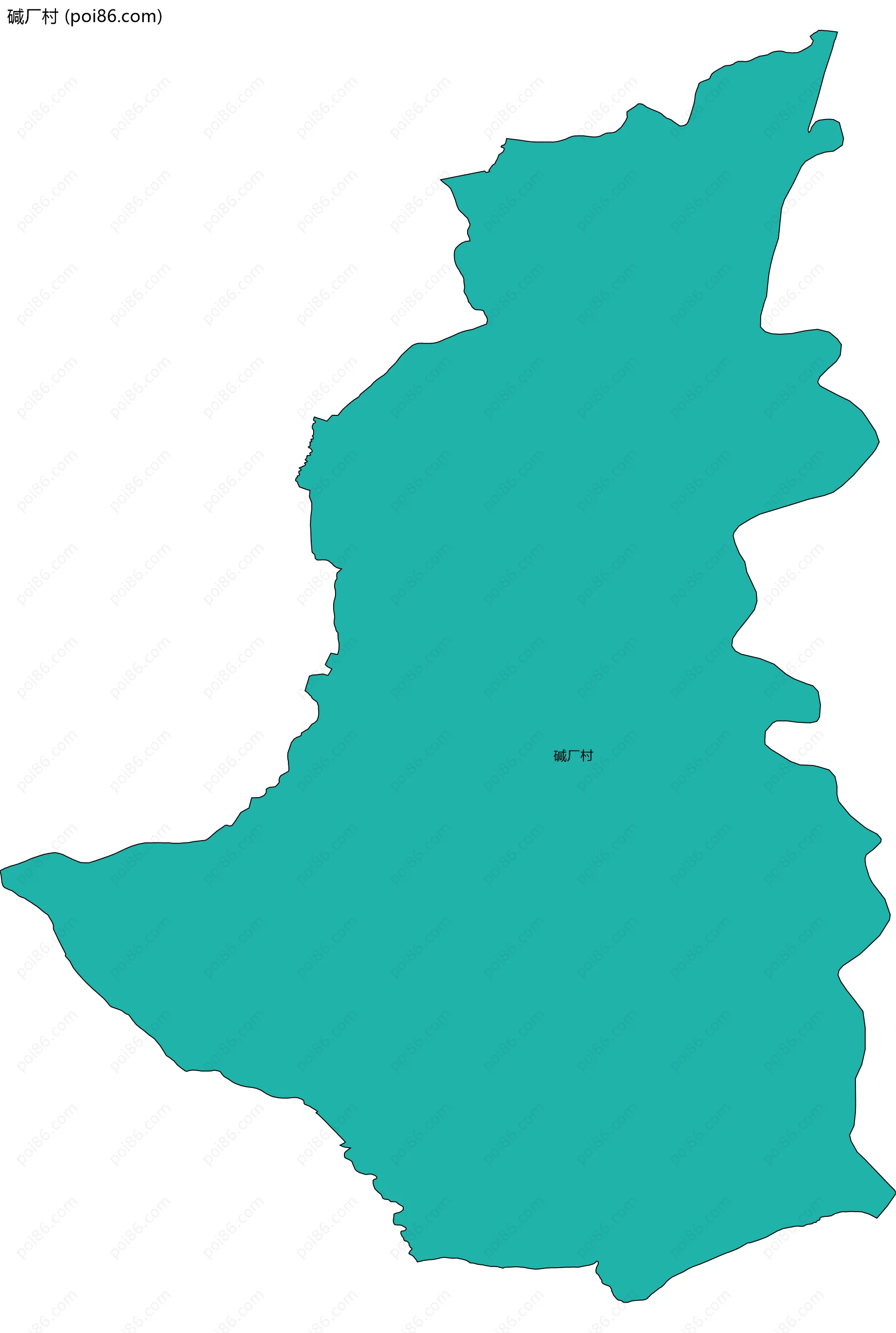 碱厂村边界地图