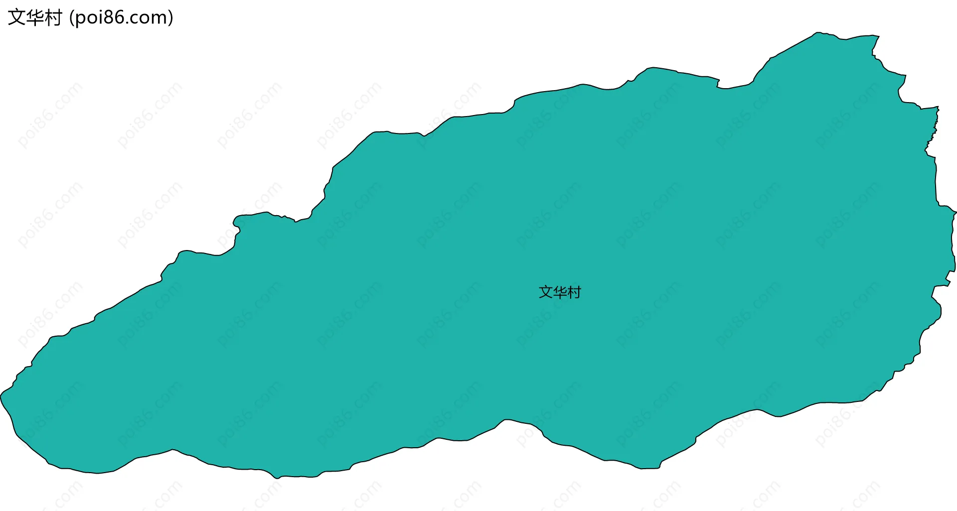 文华村边界地图
