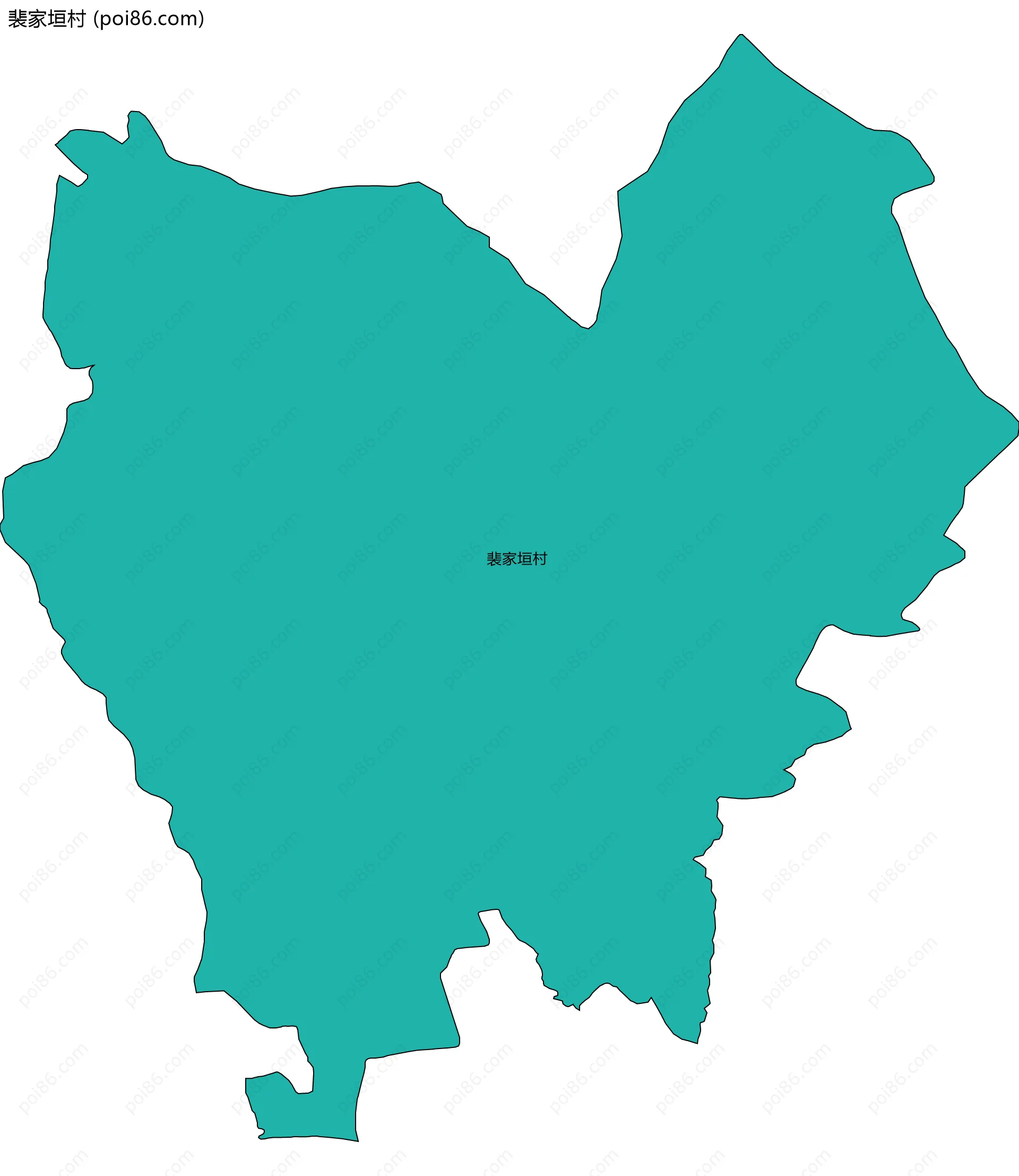 裴家垣村边界地图