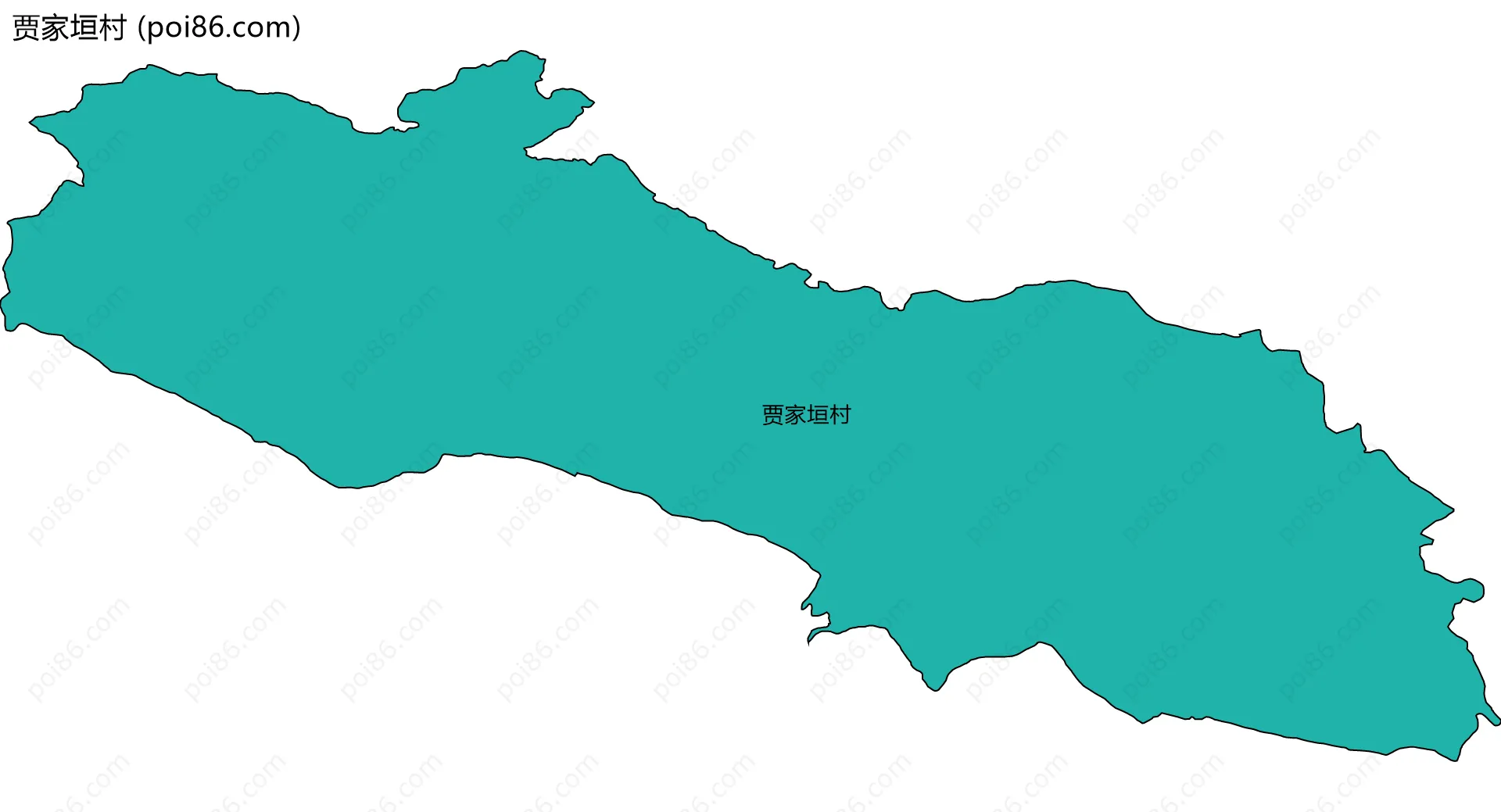 贾家垣村边界地图