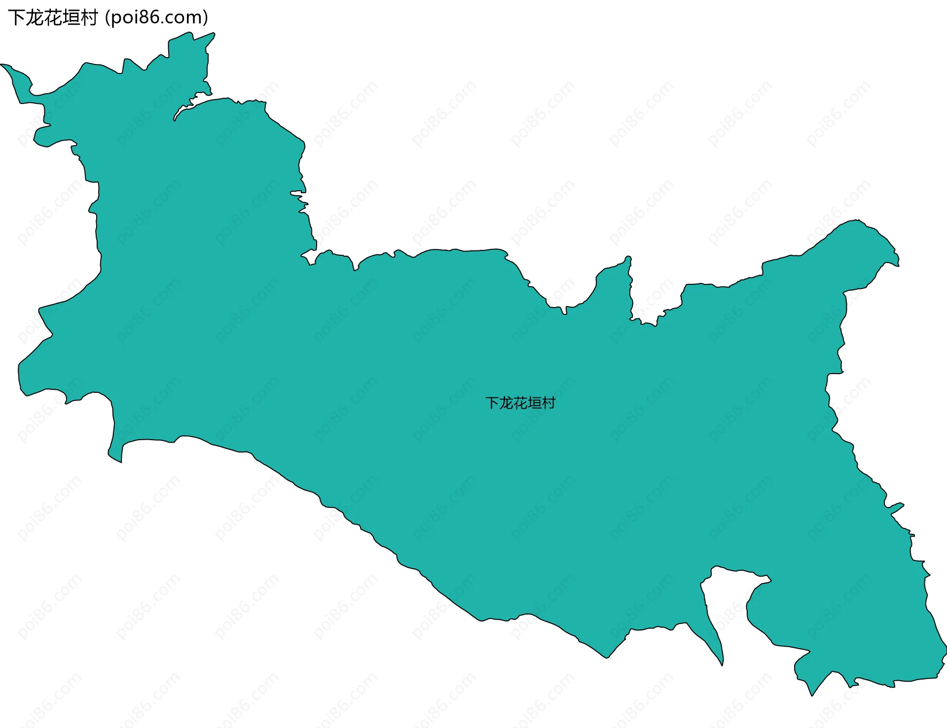 下龙花垣村边界地图
