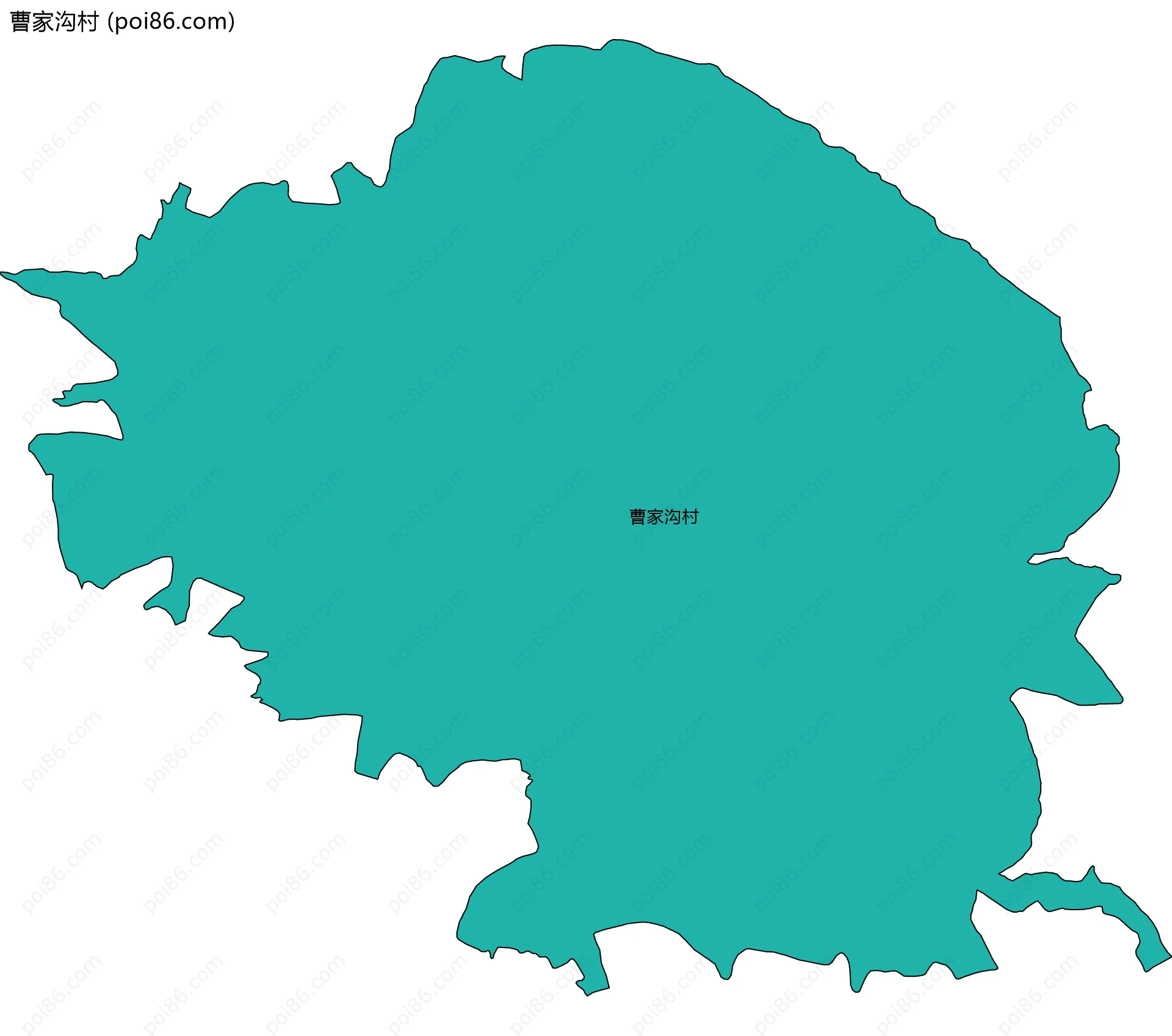 曹家沟村边界地图