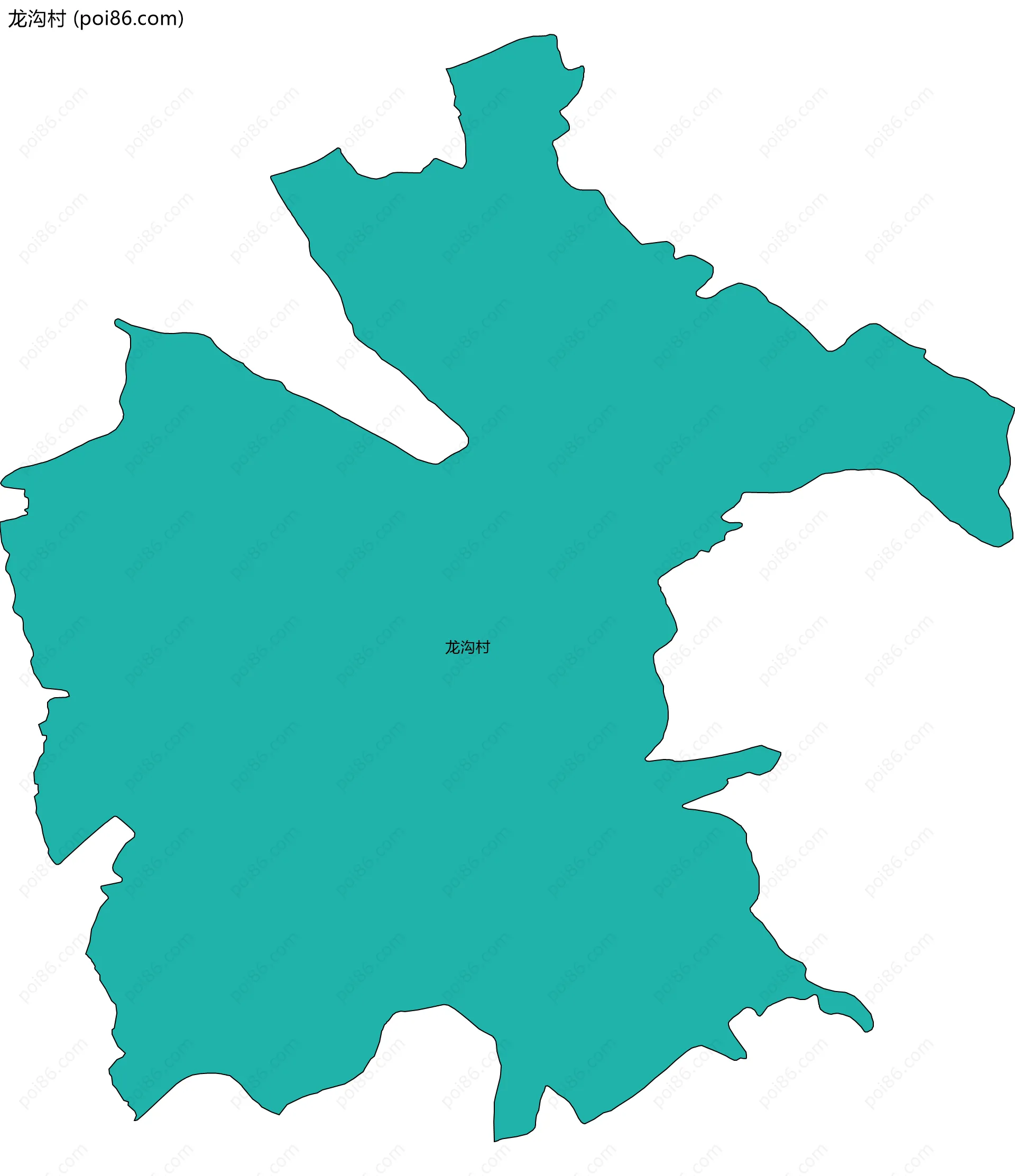 龙沟村边界地图