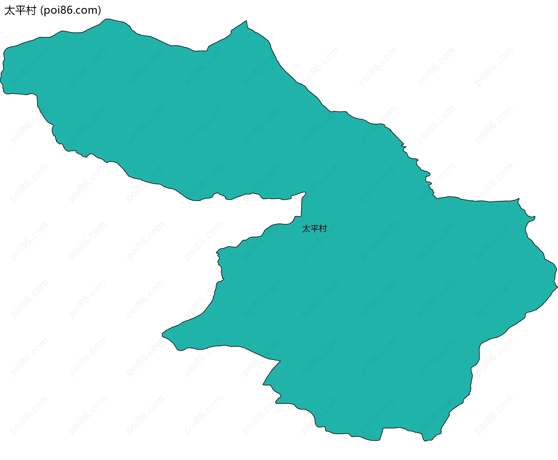 太平村边界地图