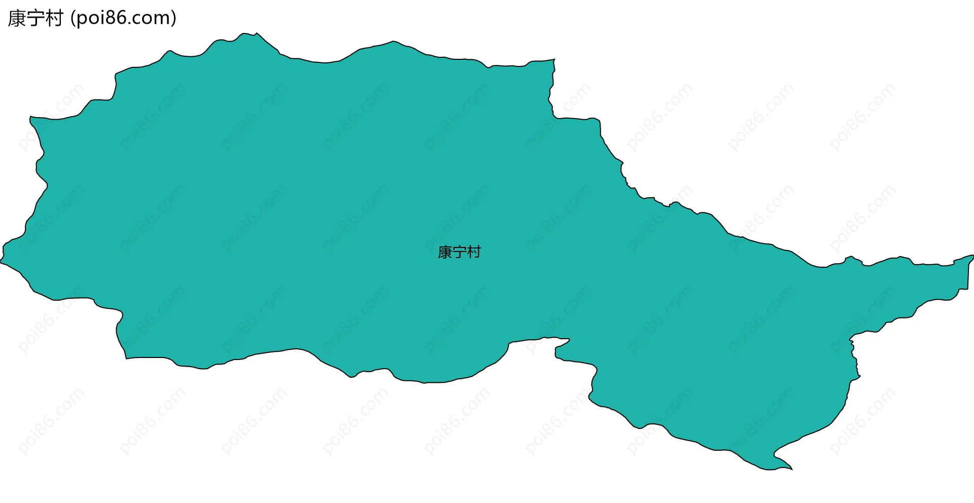 康宁村边界地图