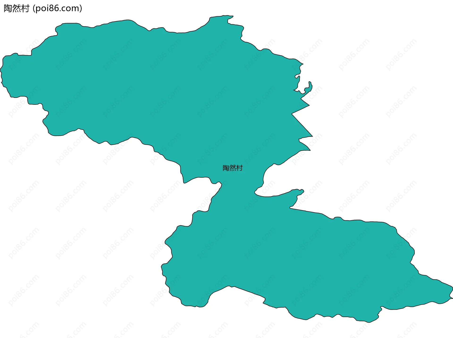 陶然村边界地图