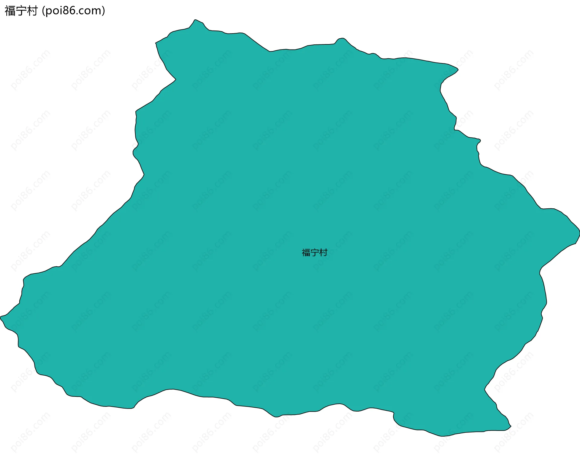 福宁村边界地图