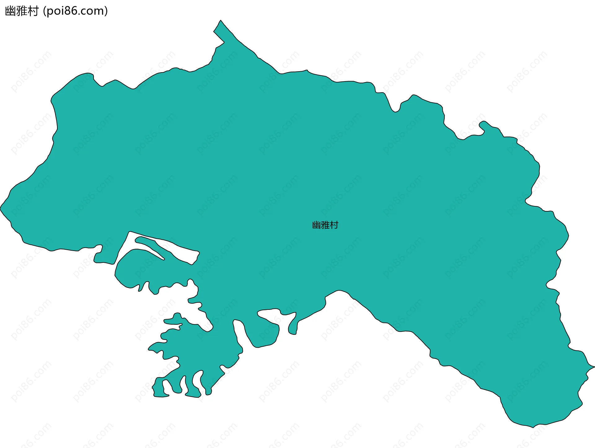 幽雅村边界地图