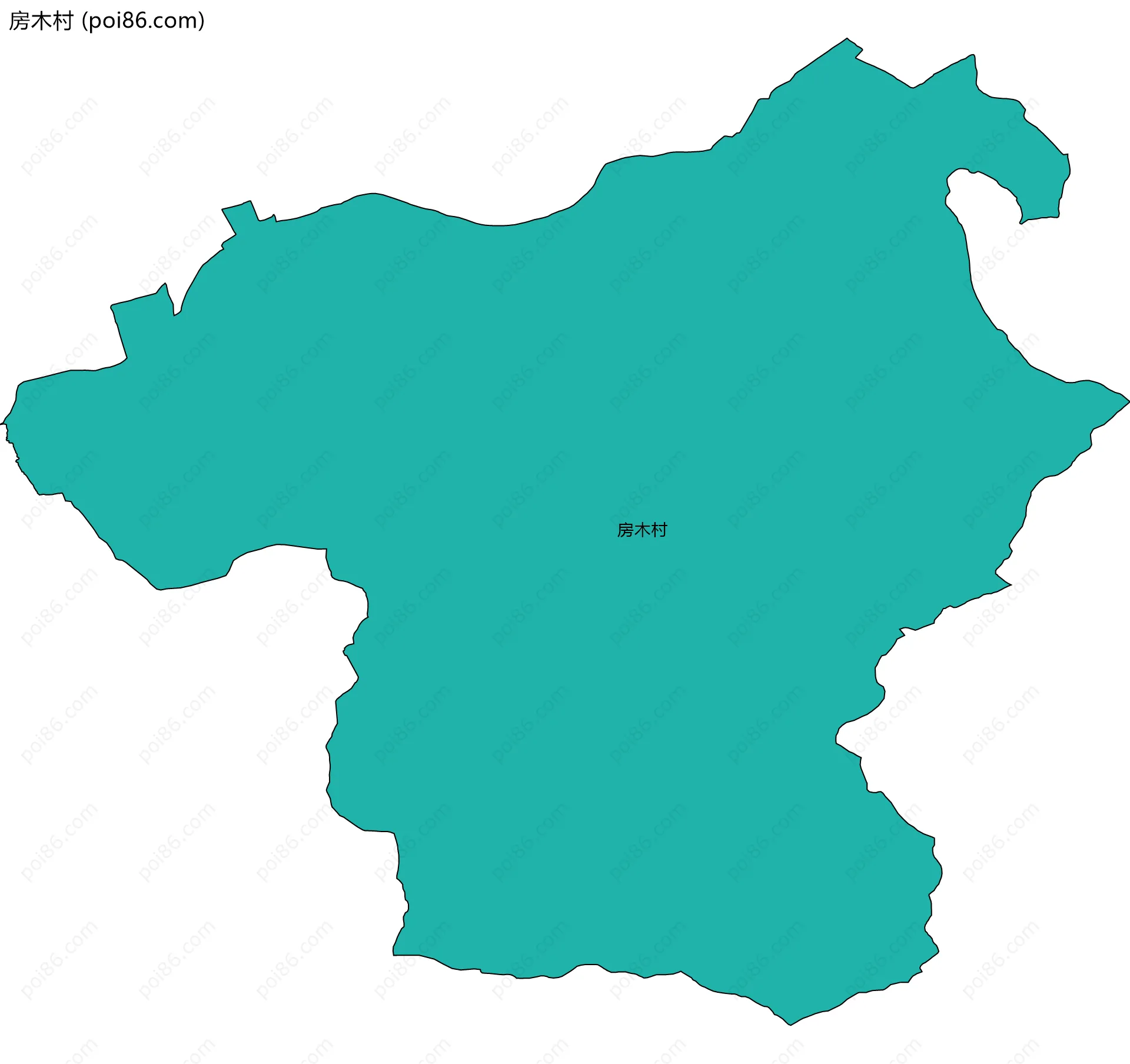 房木村边界地图