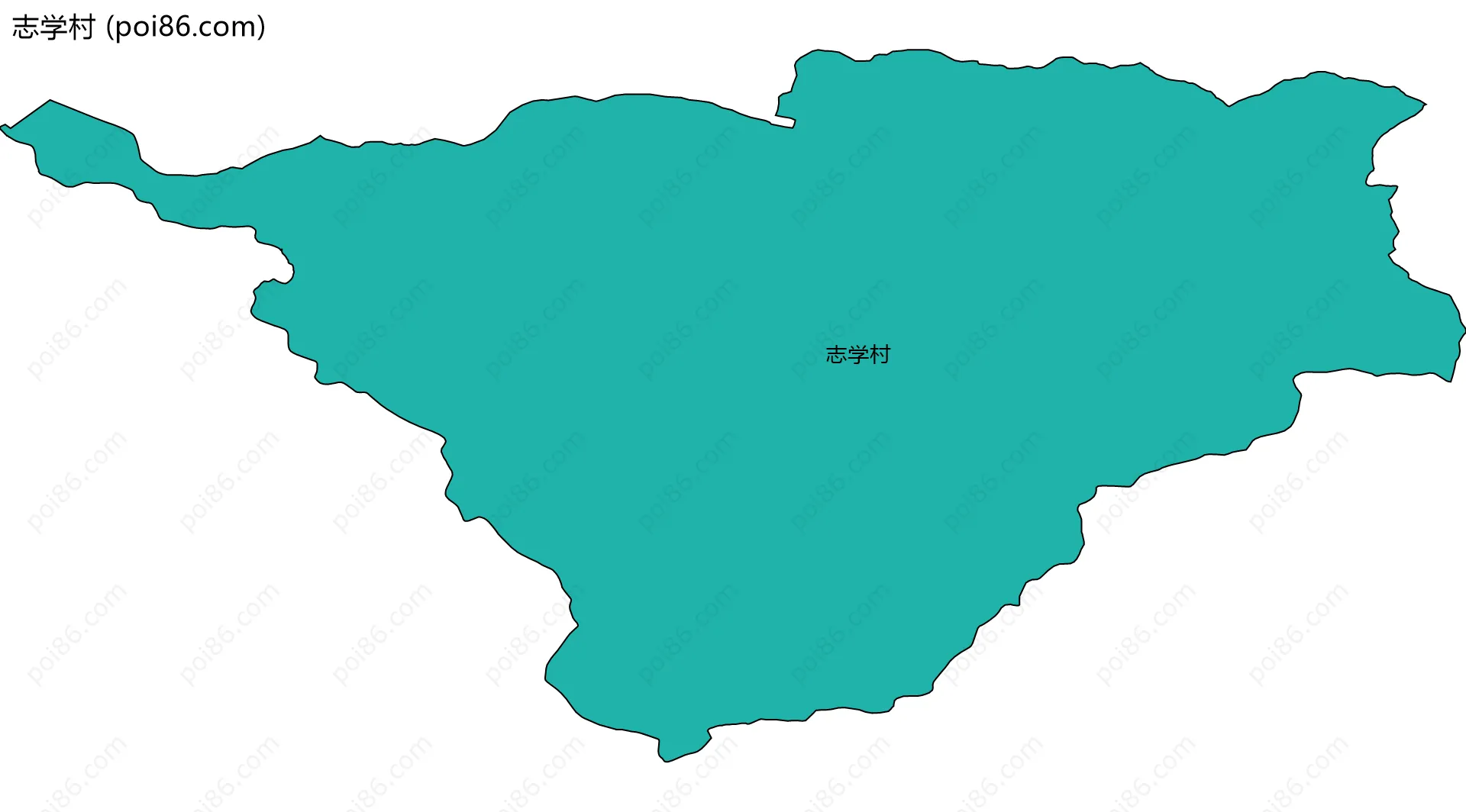 志学村边界地图