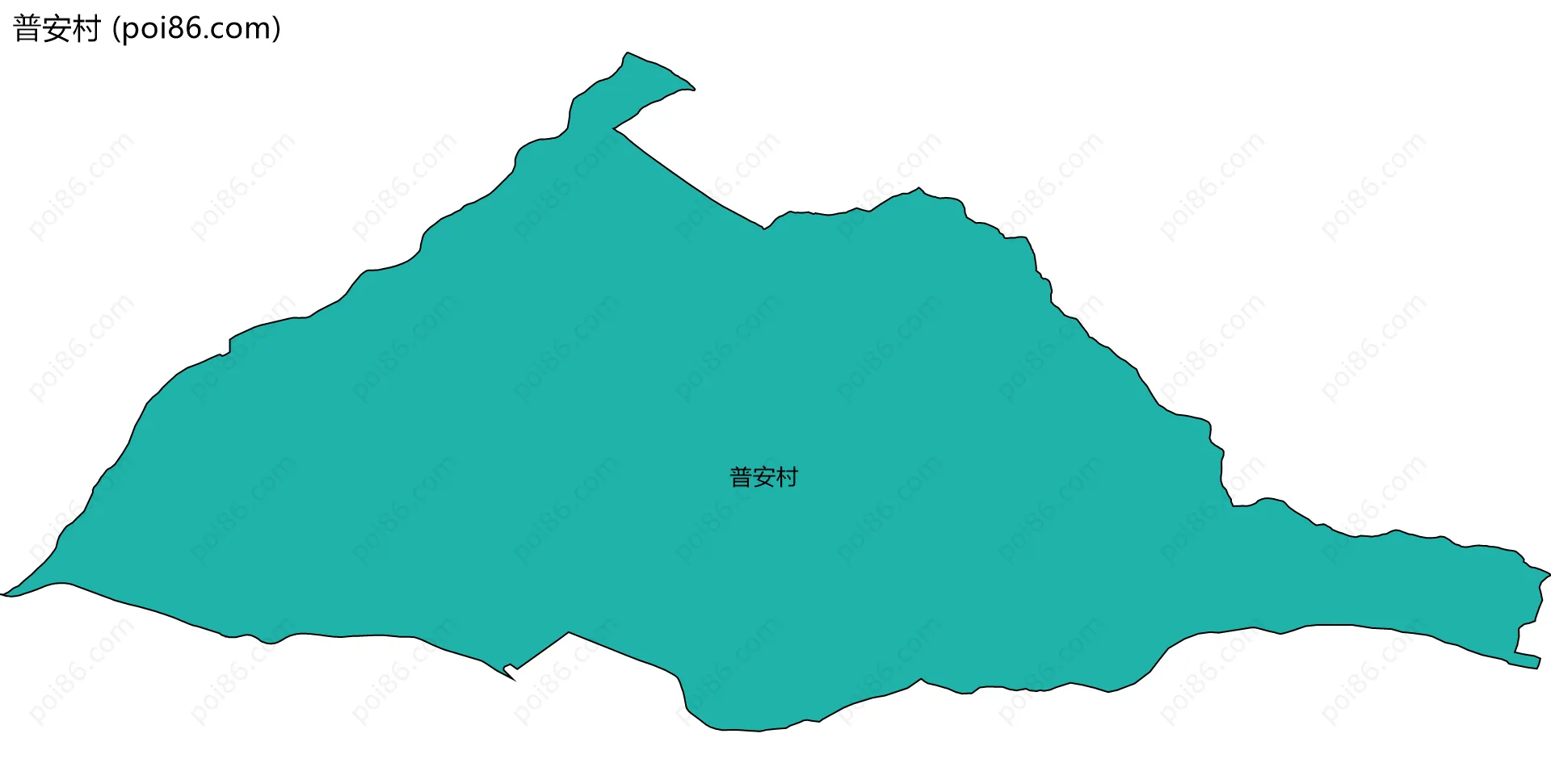 普安村边界地图