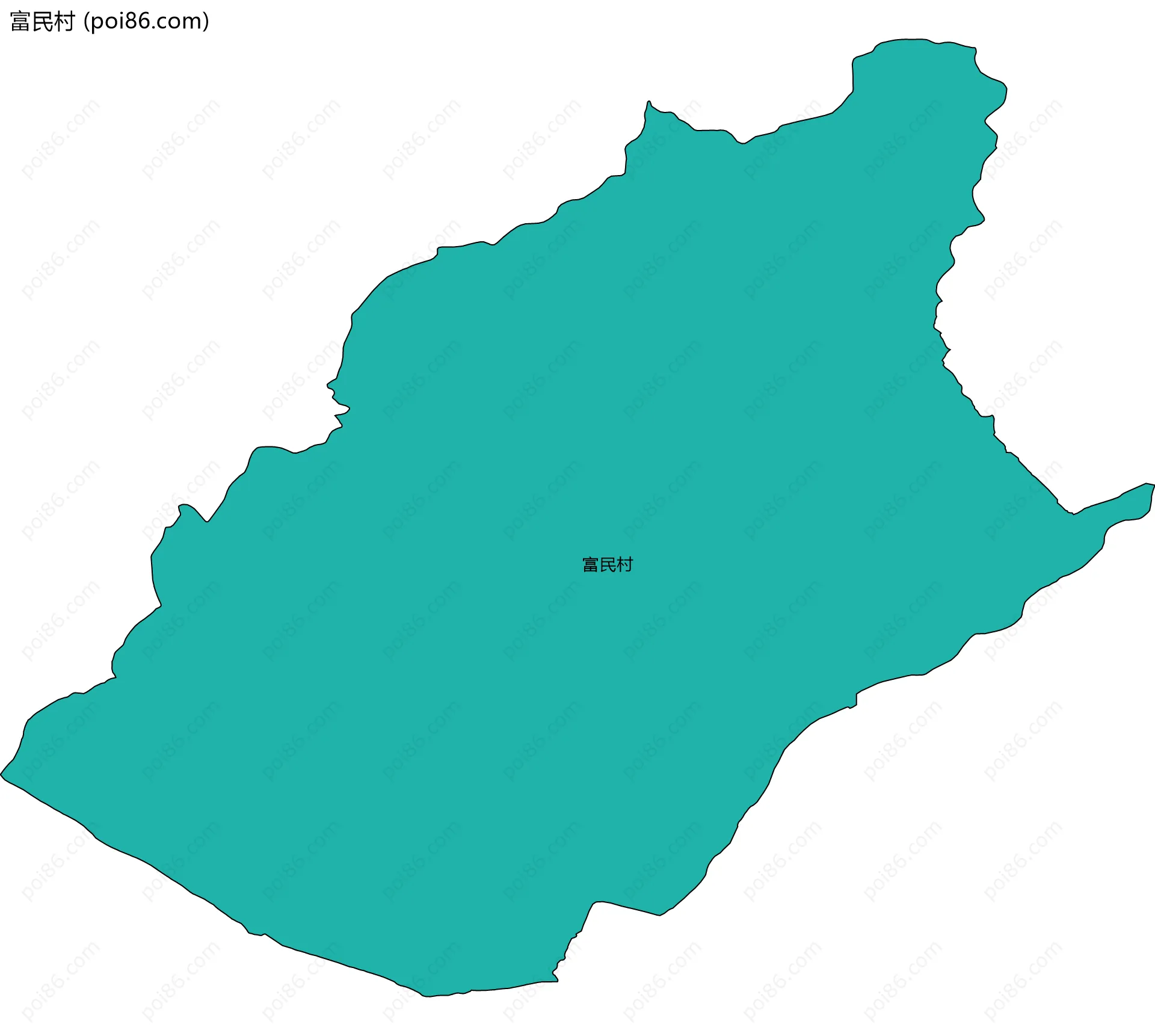 富民村边界地图