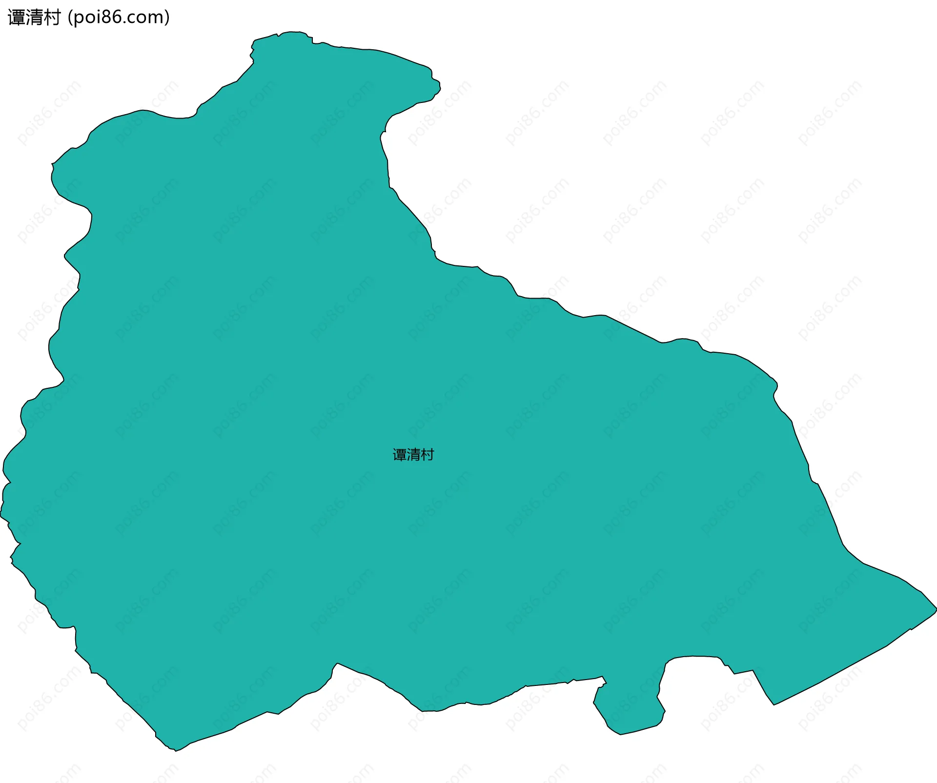谭清村边界地图