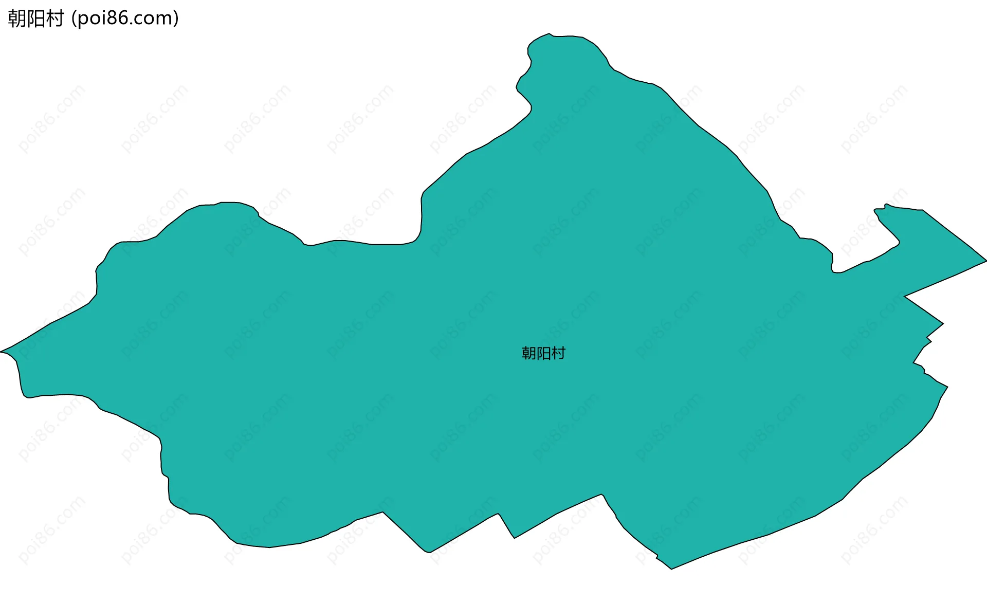 朝阳村边界地图