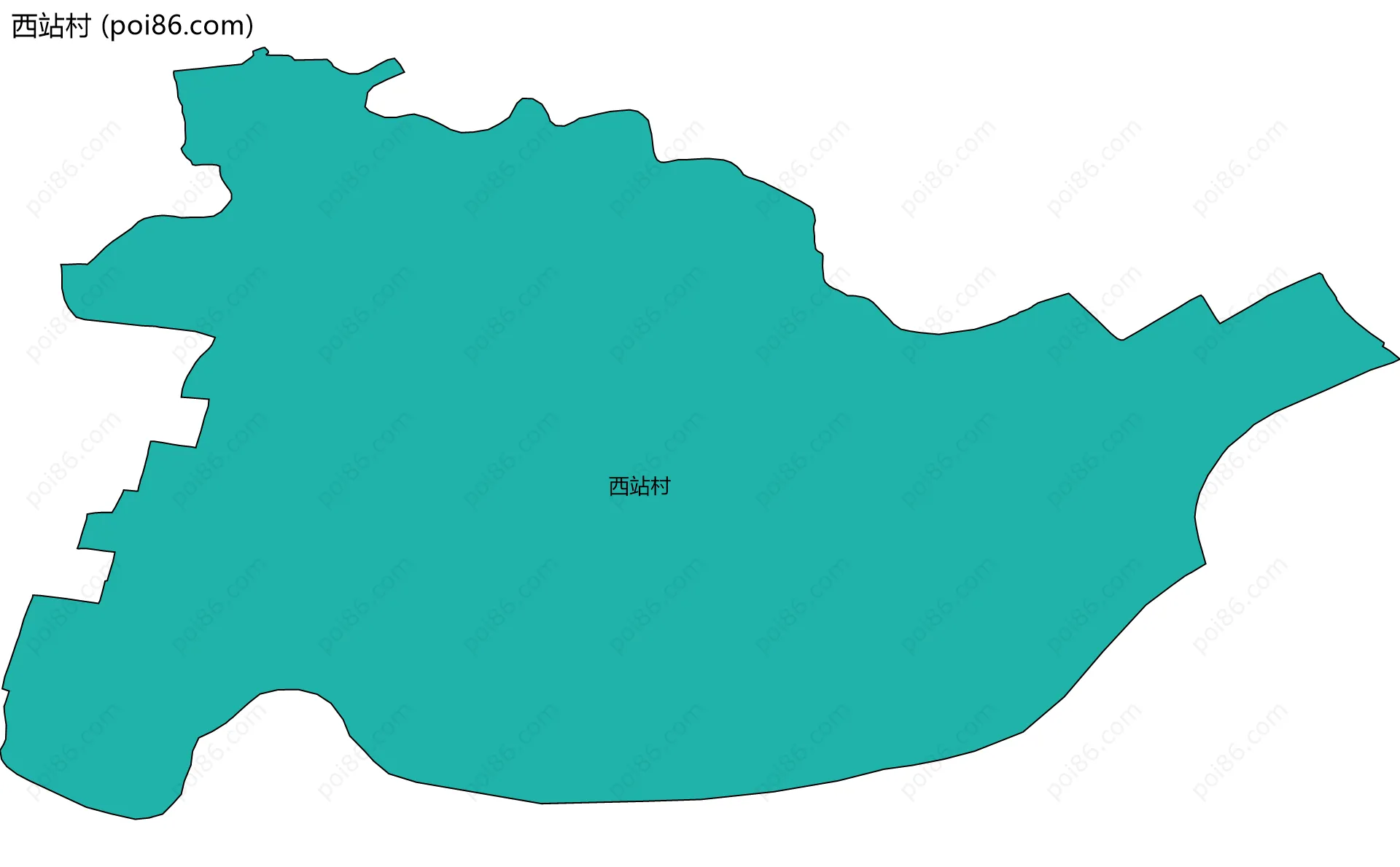 西站村边界地图