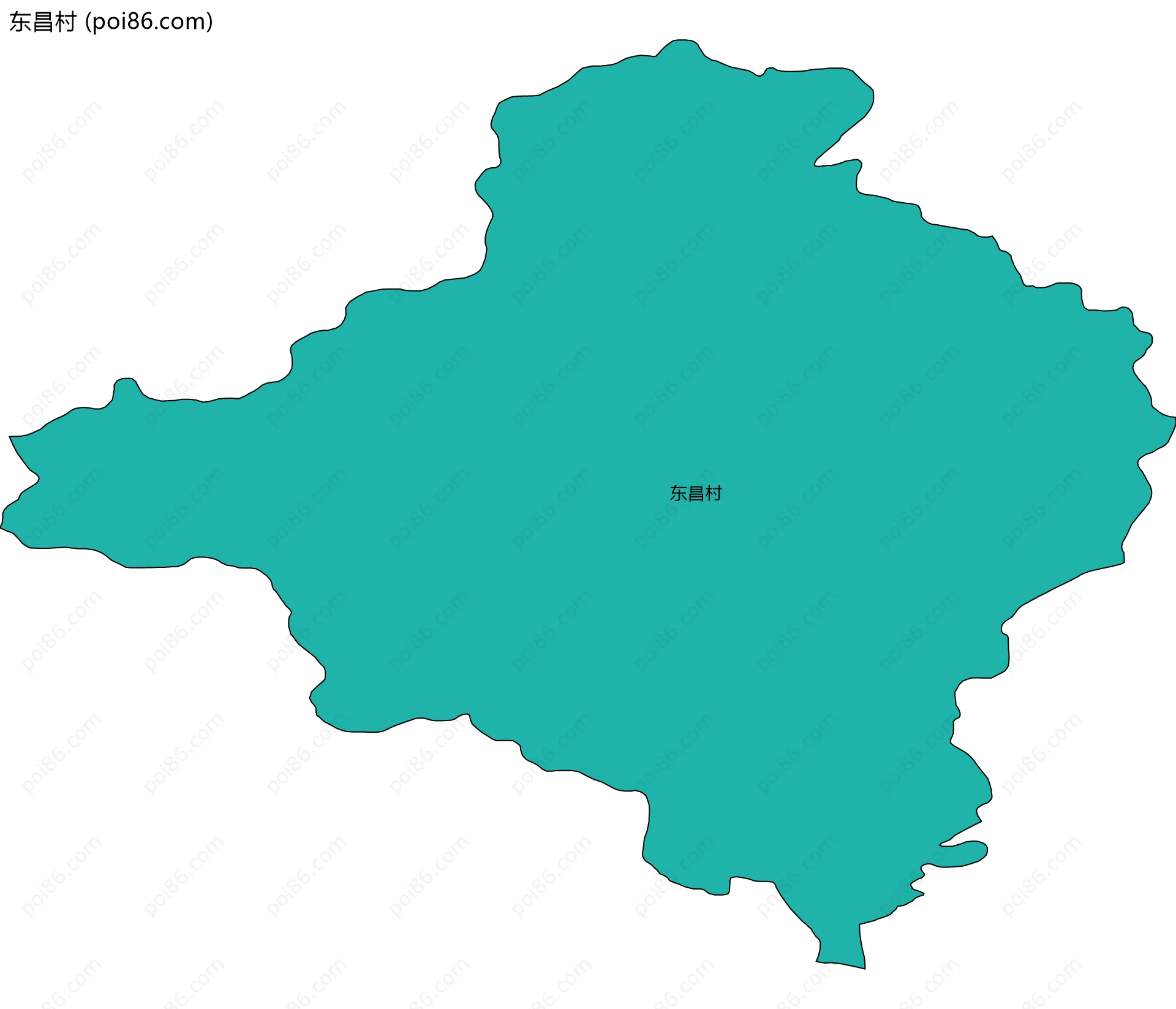 东昌村边界地图