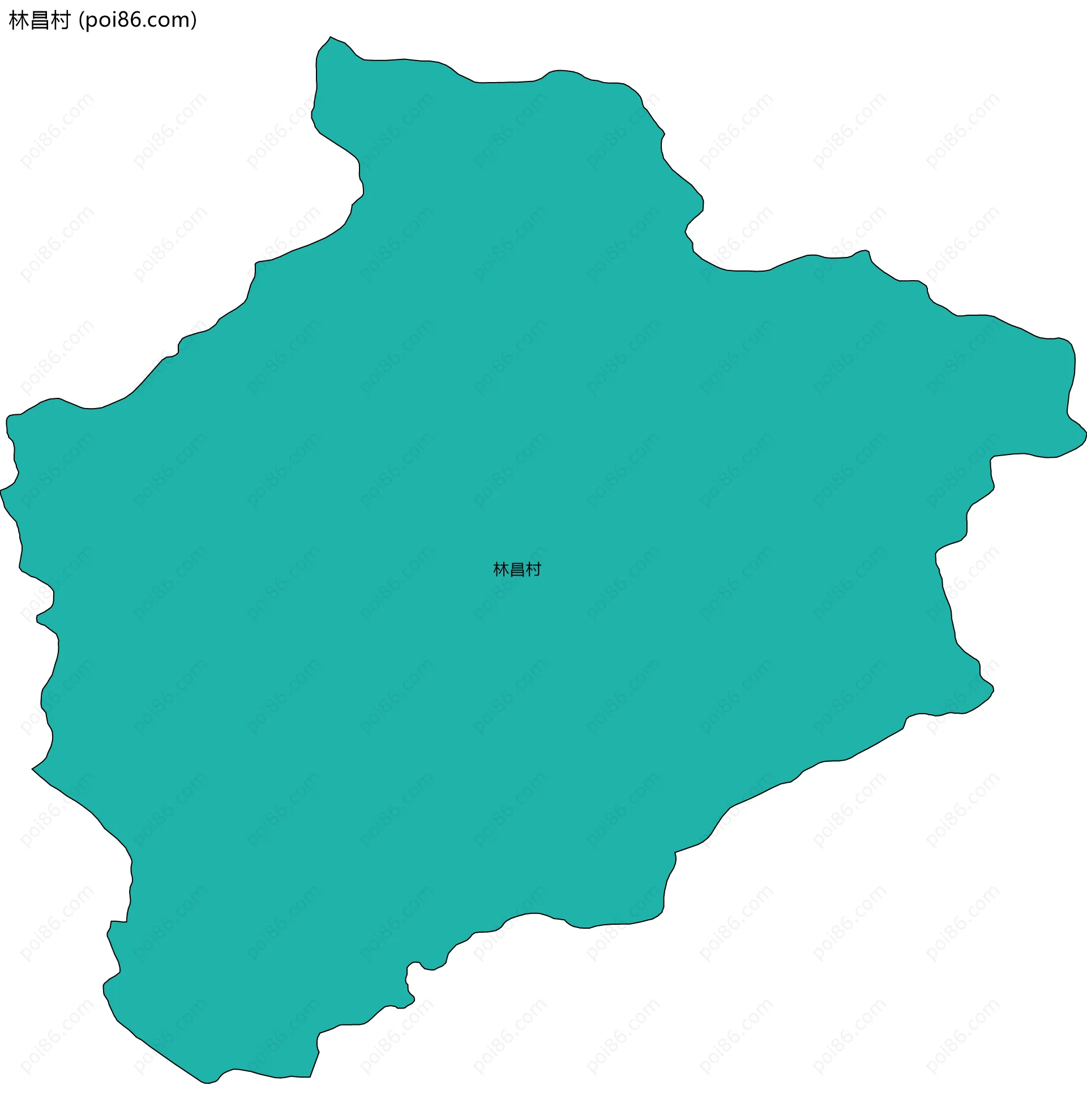 林昌村边界地图