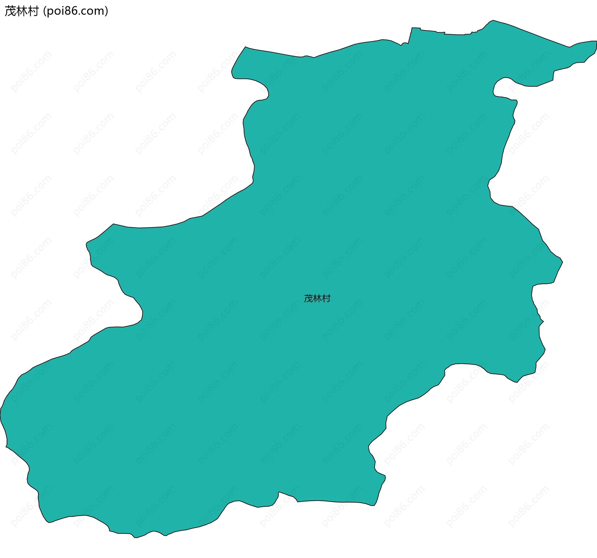 茂林村边界地图