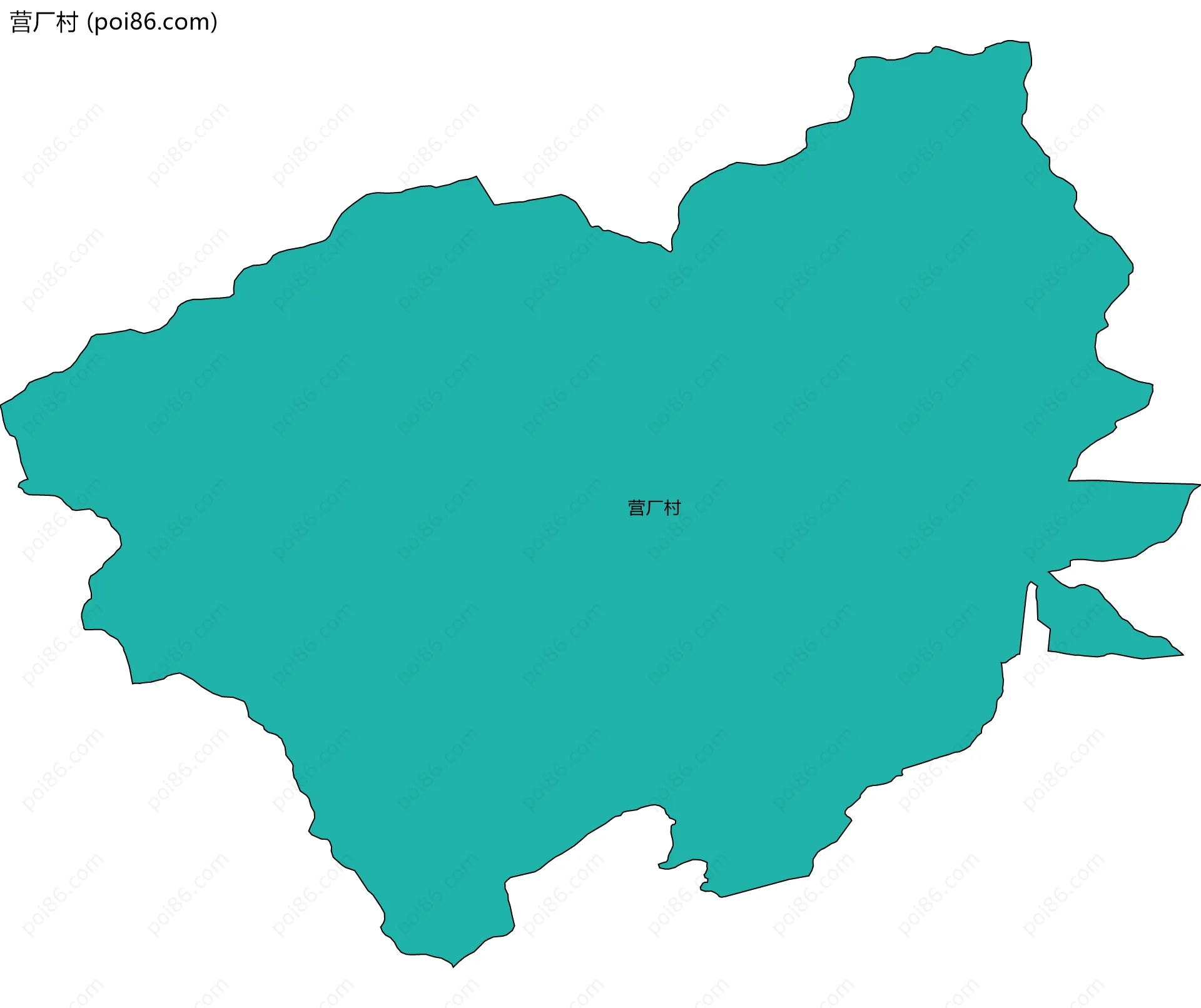 营厂村边界地图