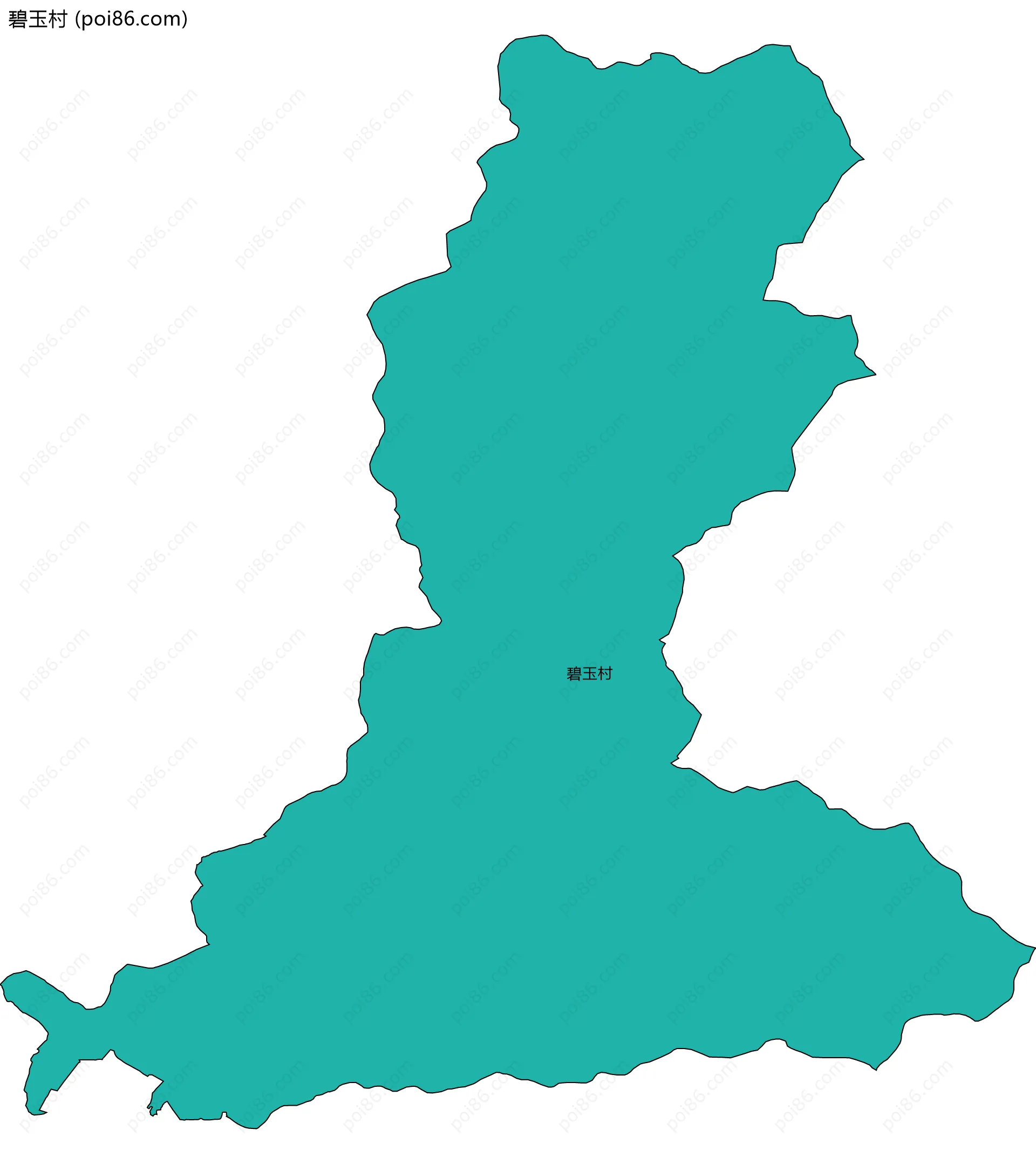 碧玉村边界地图