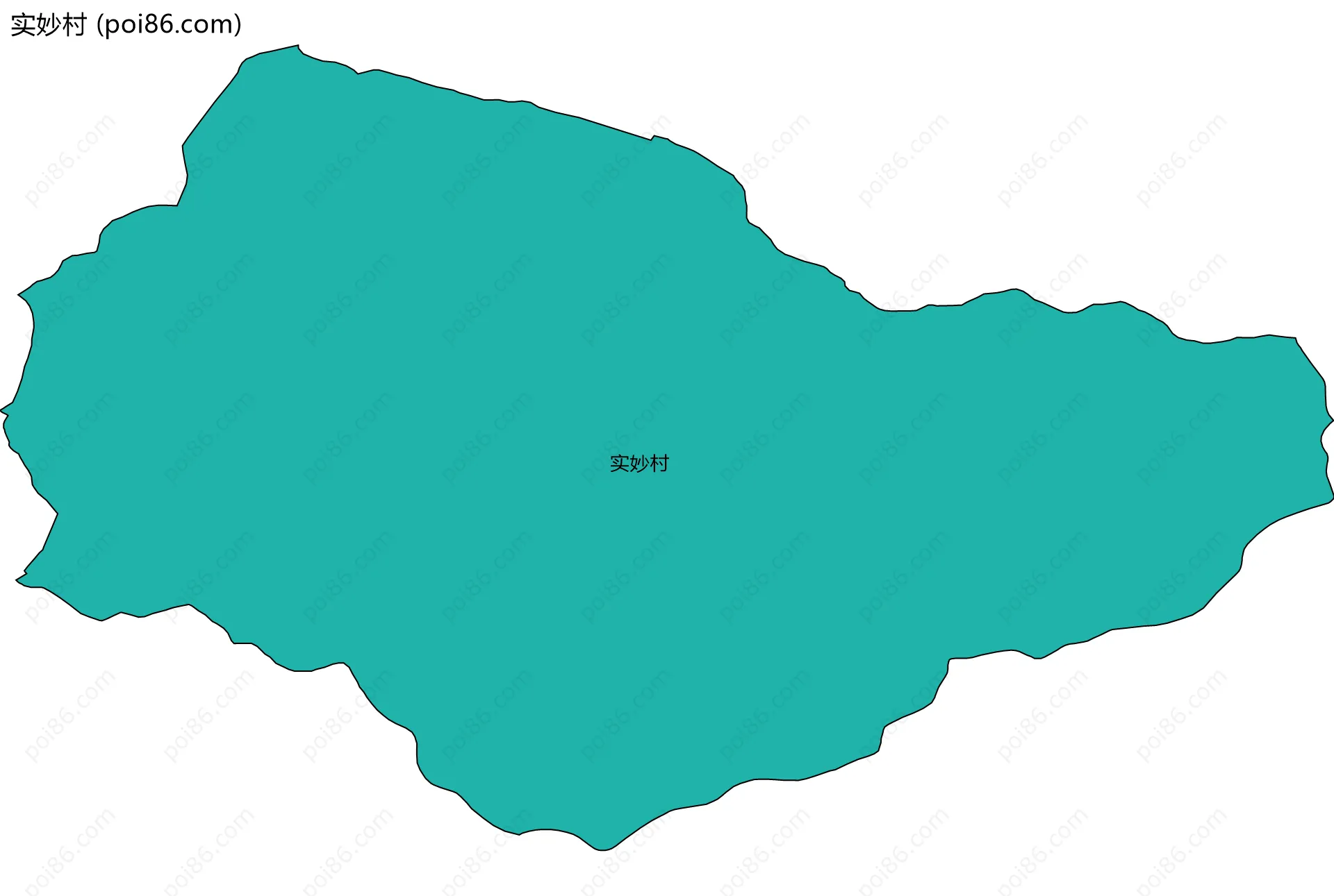 实妙村边界地图