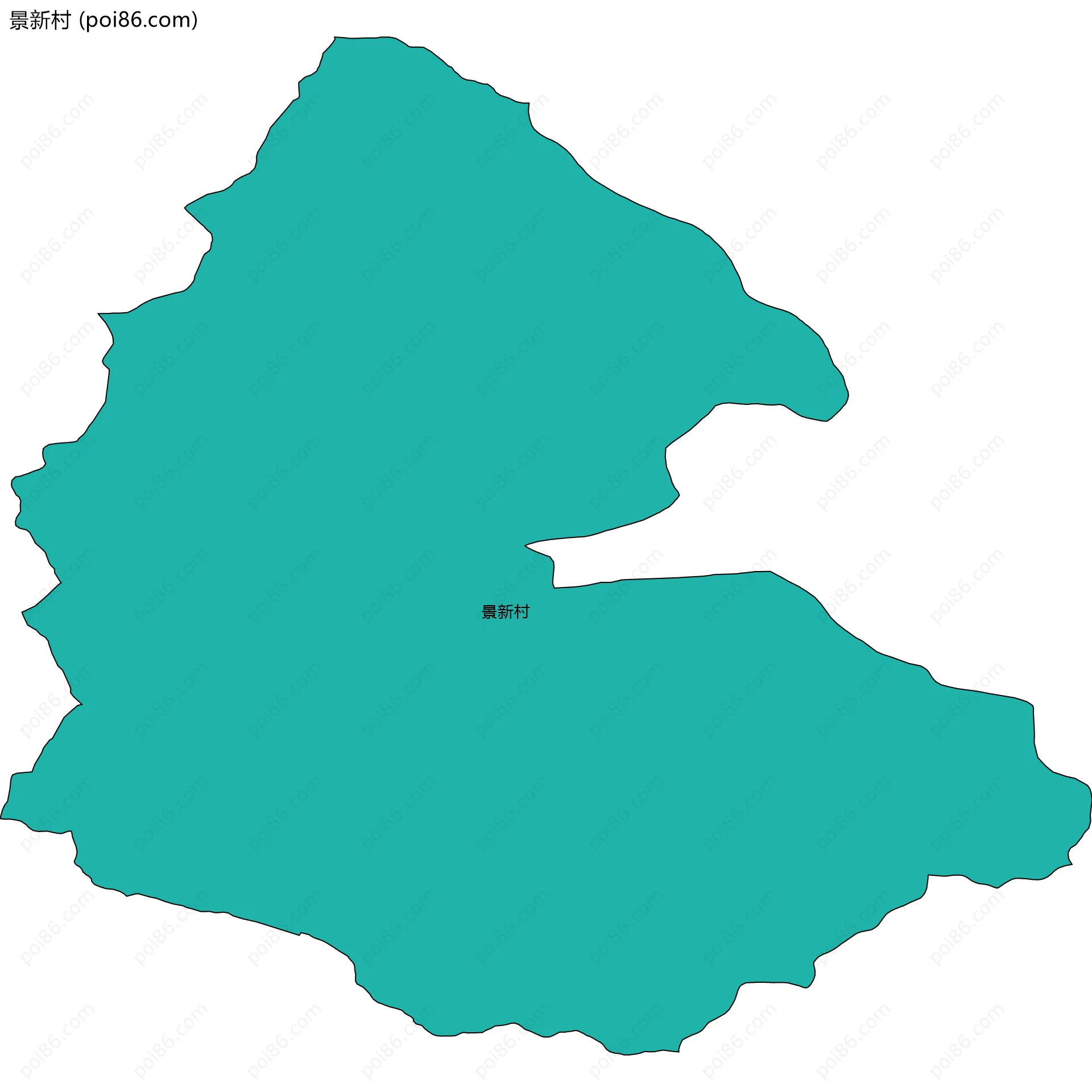 景新村边界地图