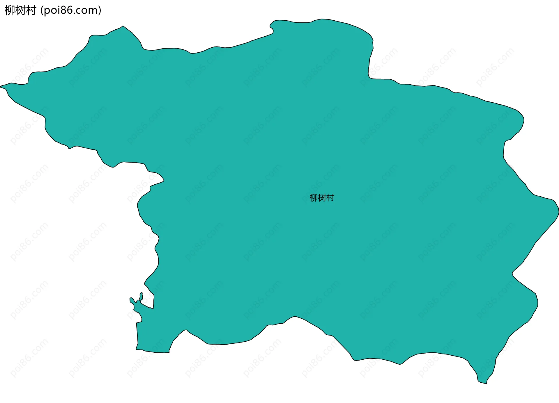 柳树村边界地图