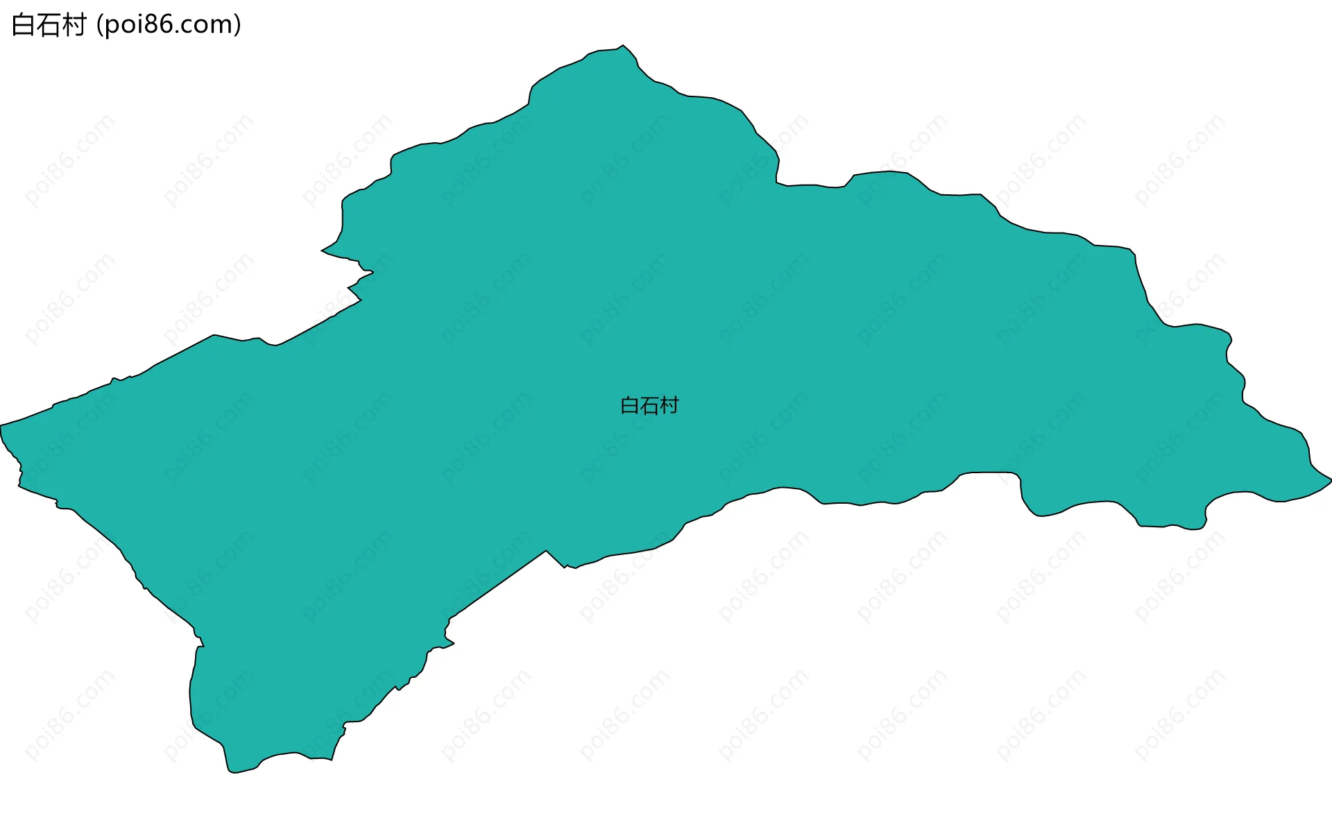 白石村边界地图