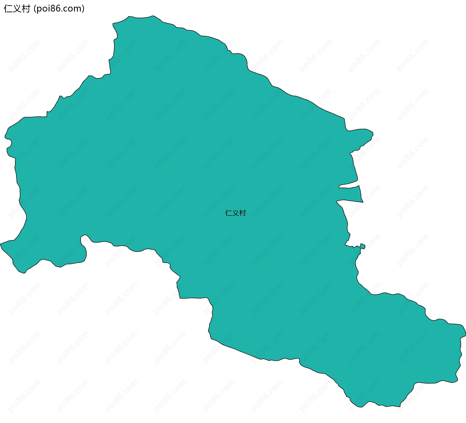 仁义村边界地图