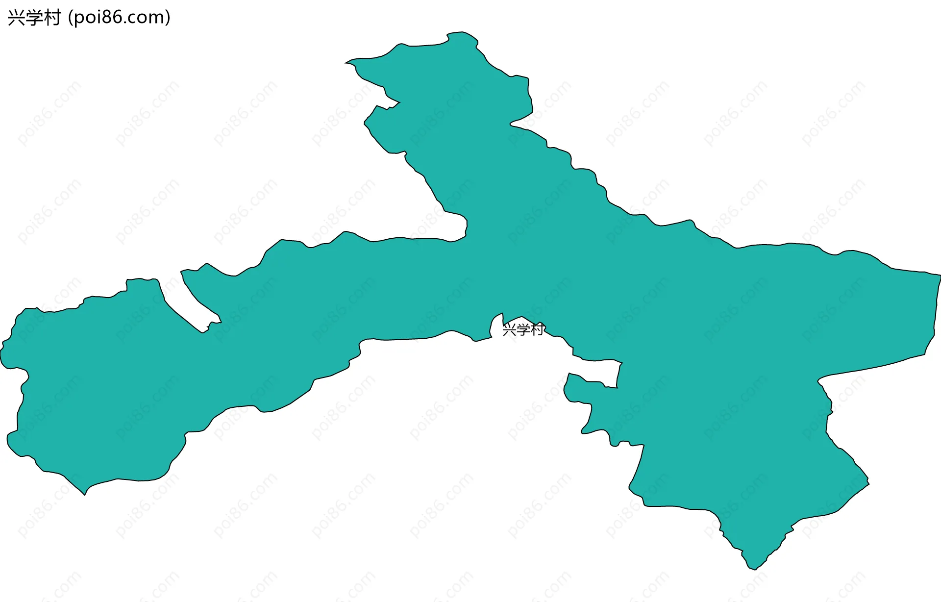 兴学村边界地图