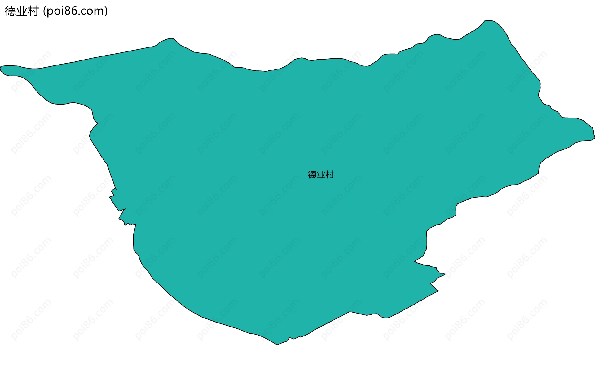 德业村边界地图