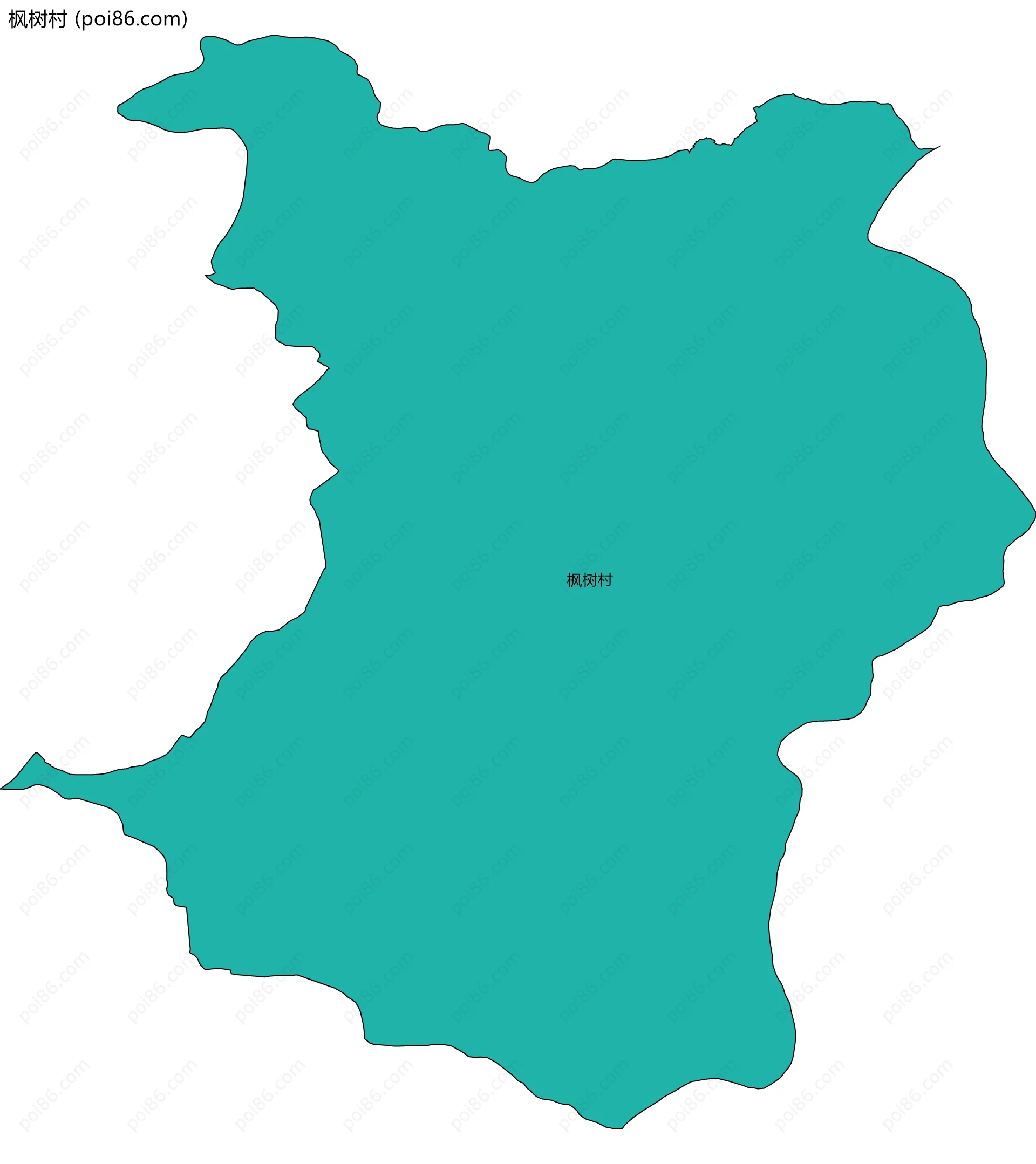 枫树村边界地图