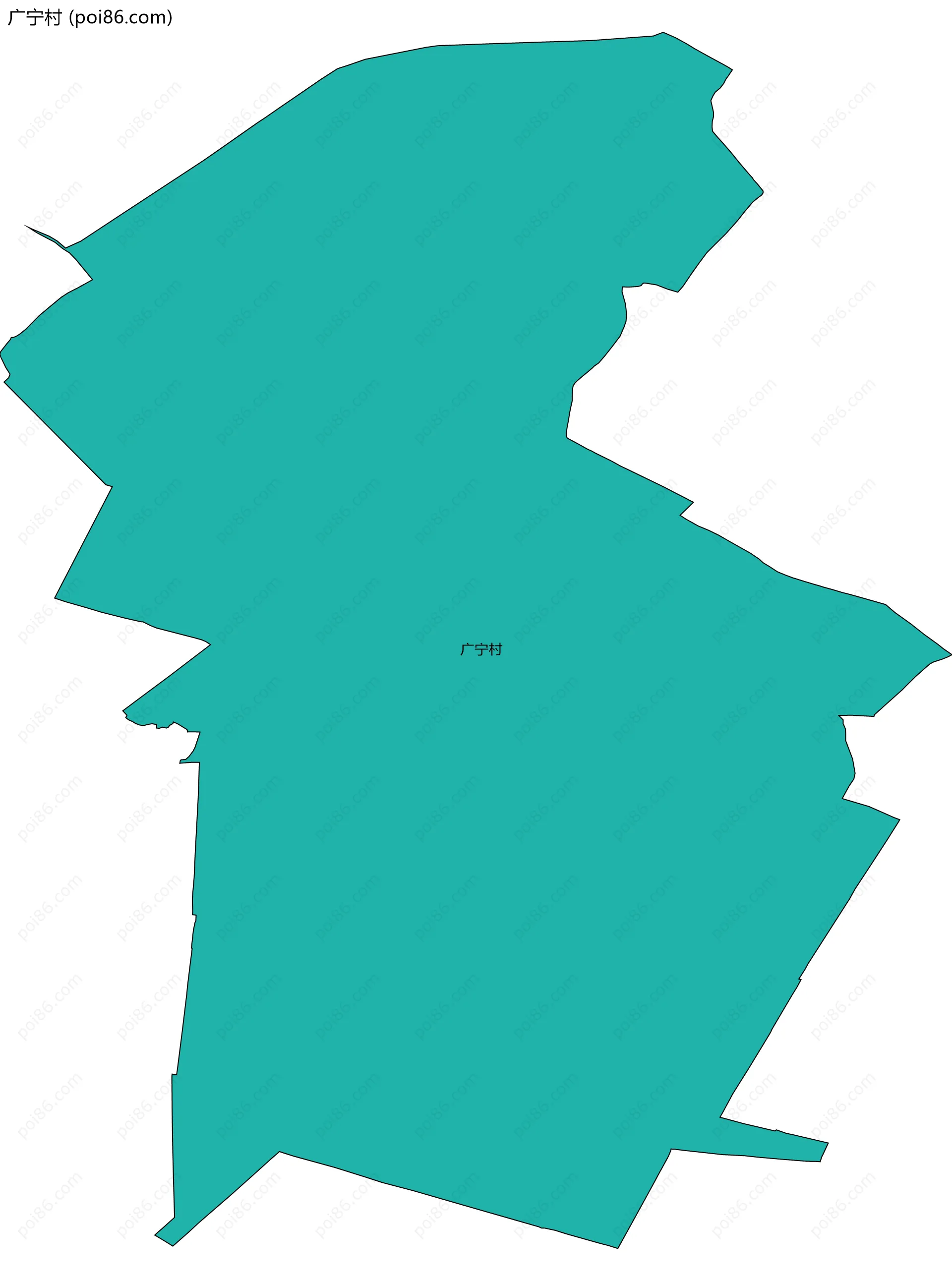 广宁村边界地图