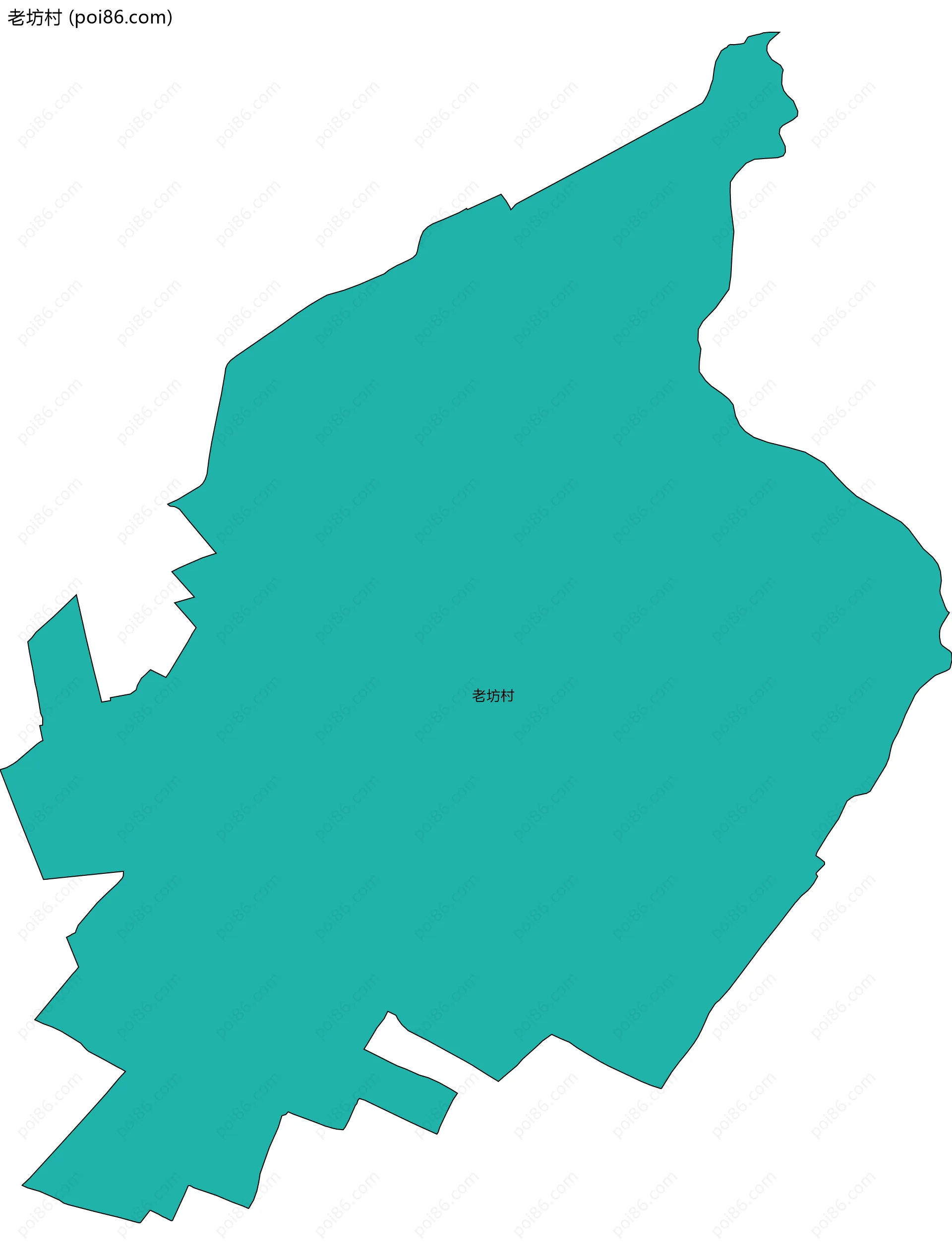 老坊村边界地图