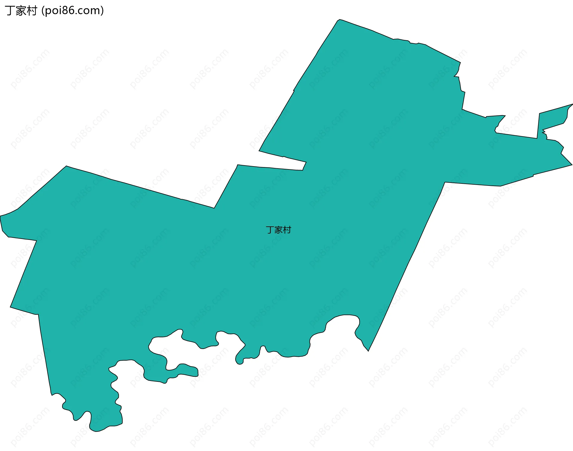 丁家村边界地图