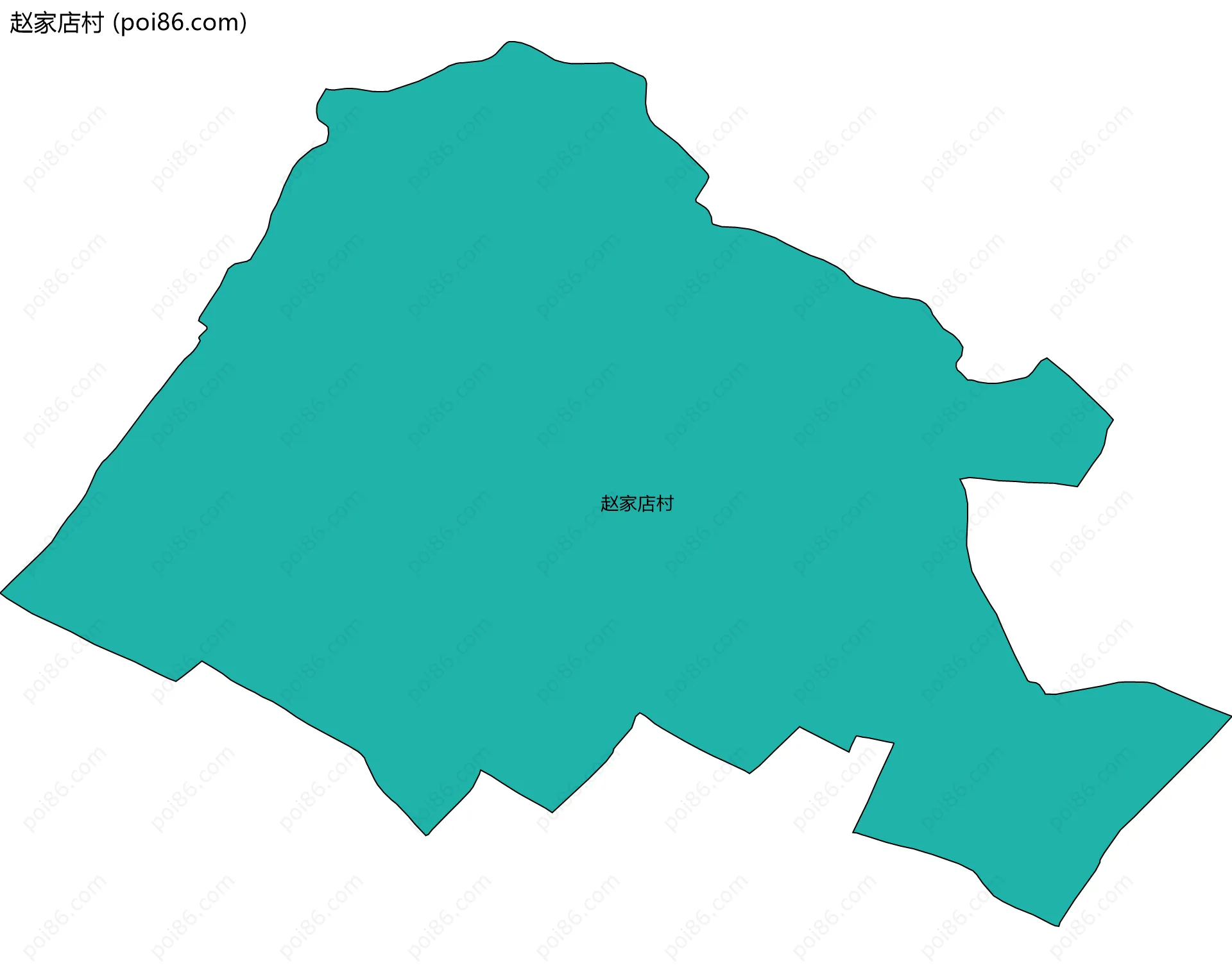 赵家店村边界地图
