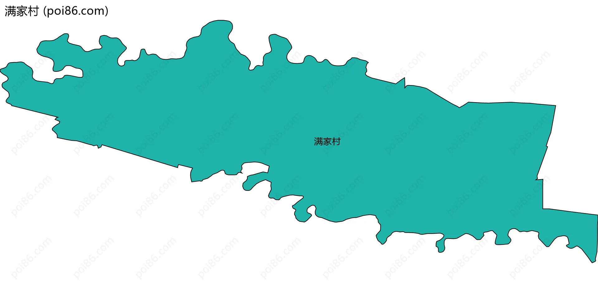 满家村边界地图