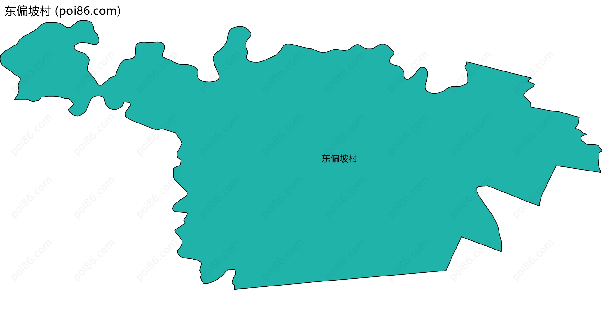 东偏坡村边界地图