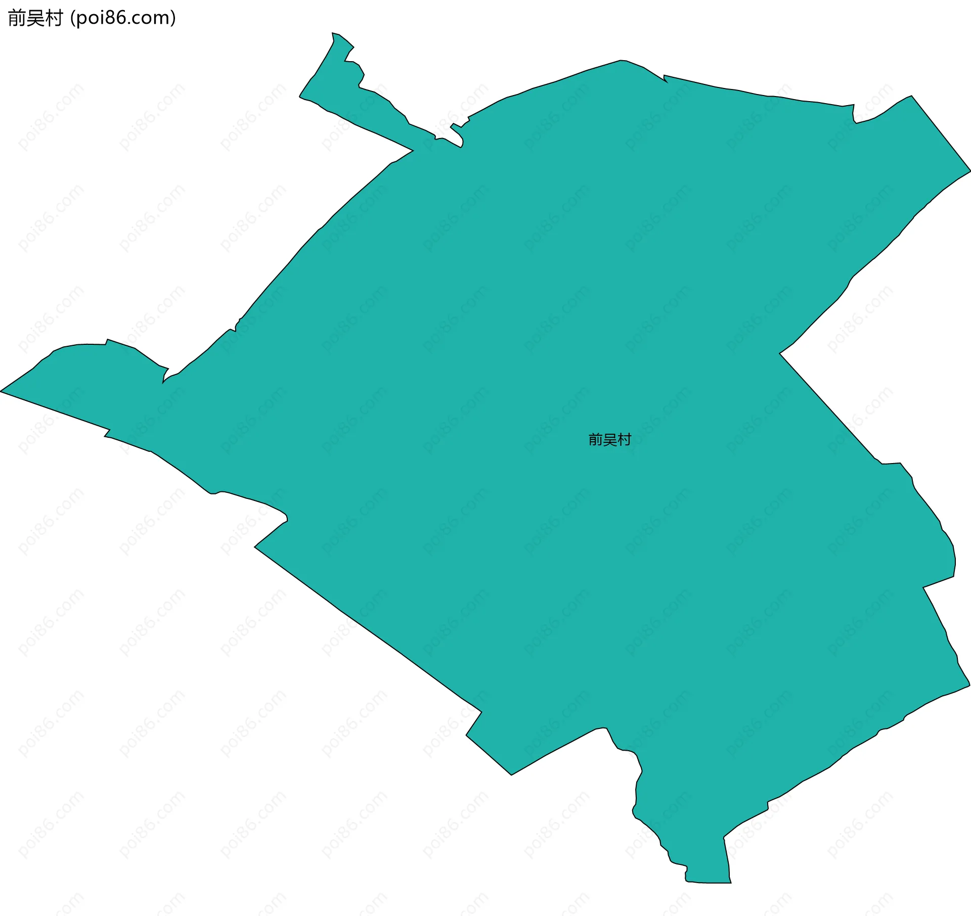 前吴村边界地图