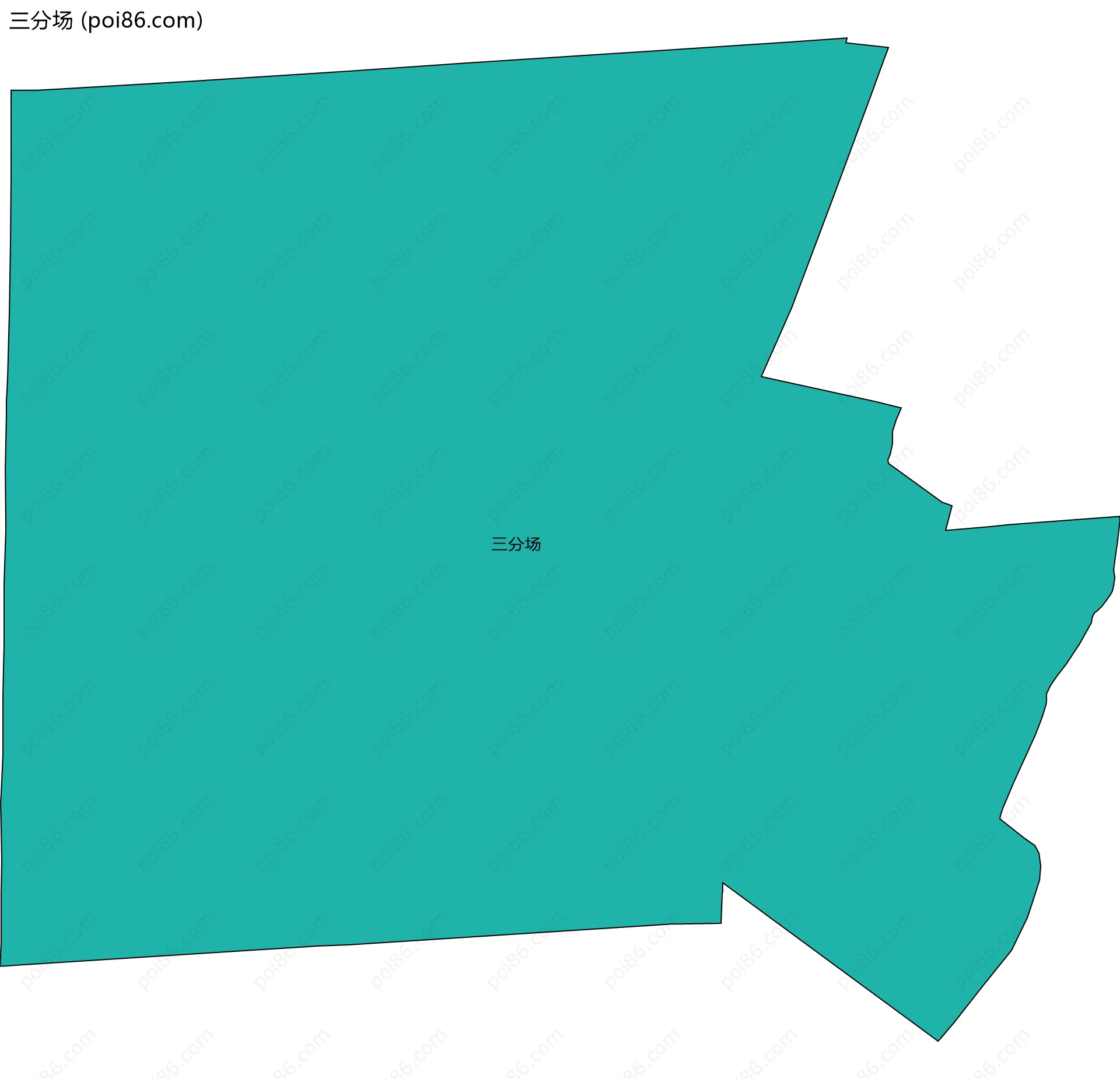 三分场边界地图
