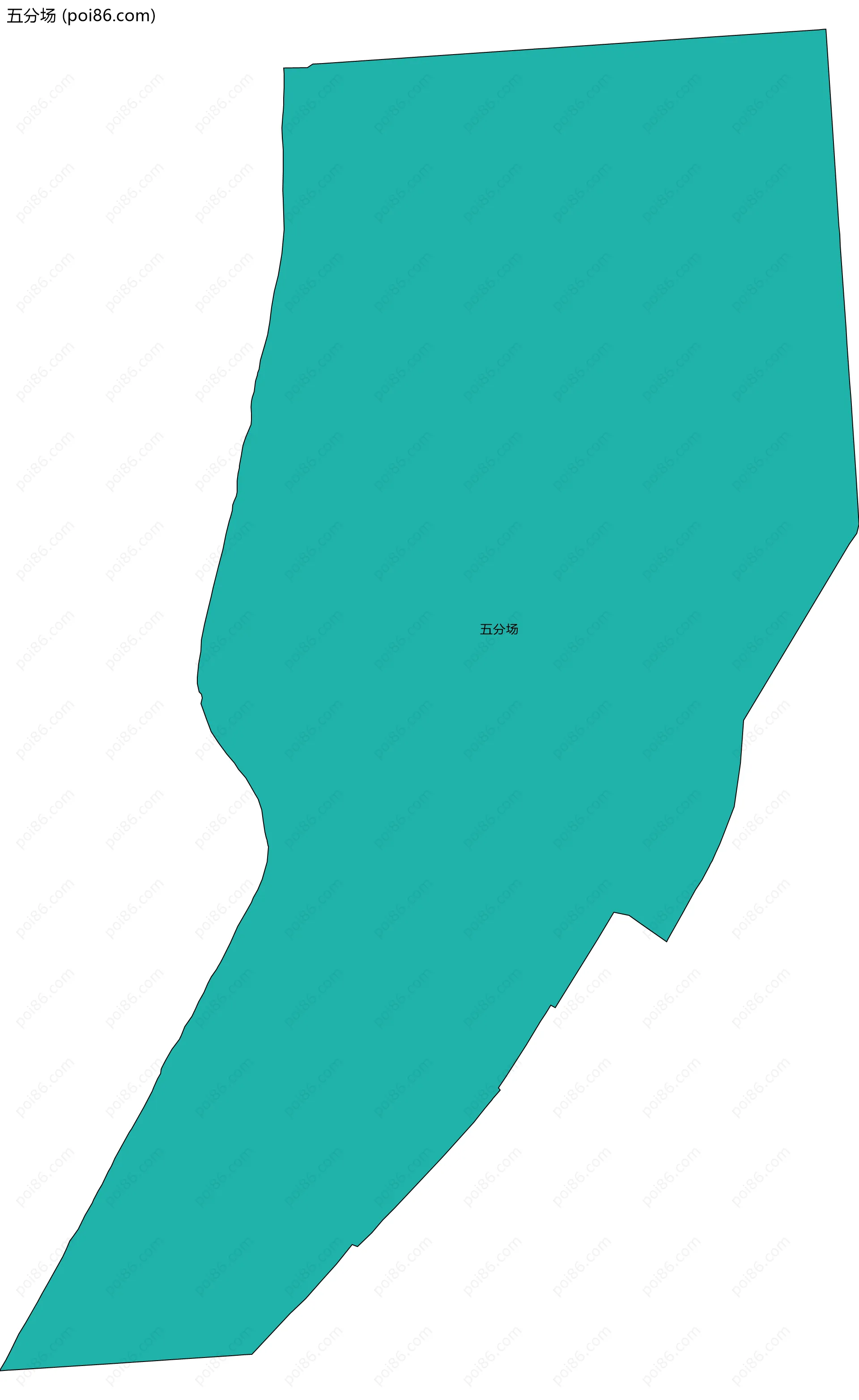 五分场边界地图