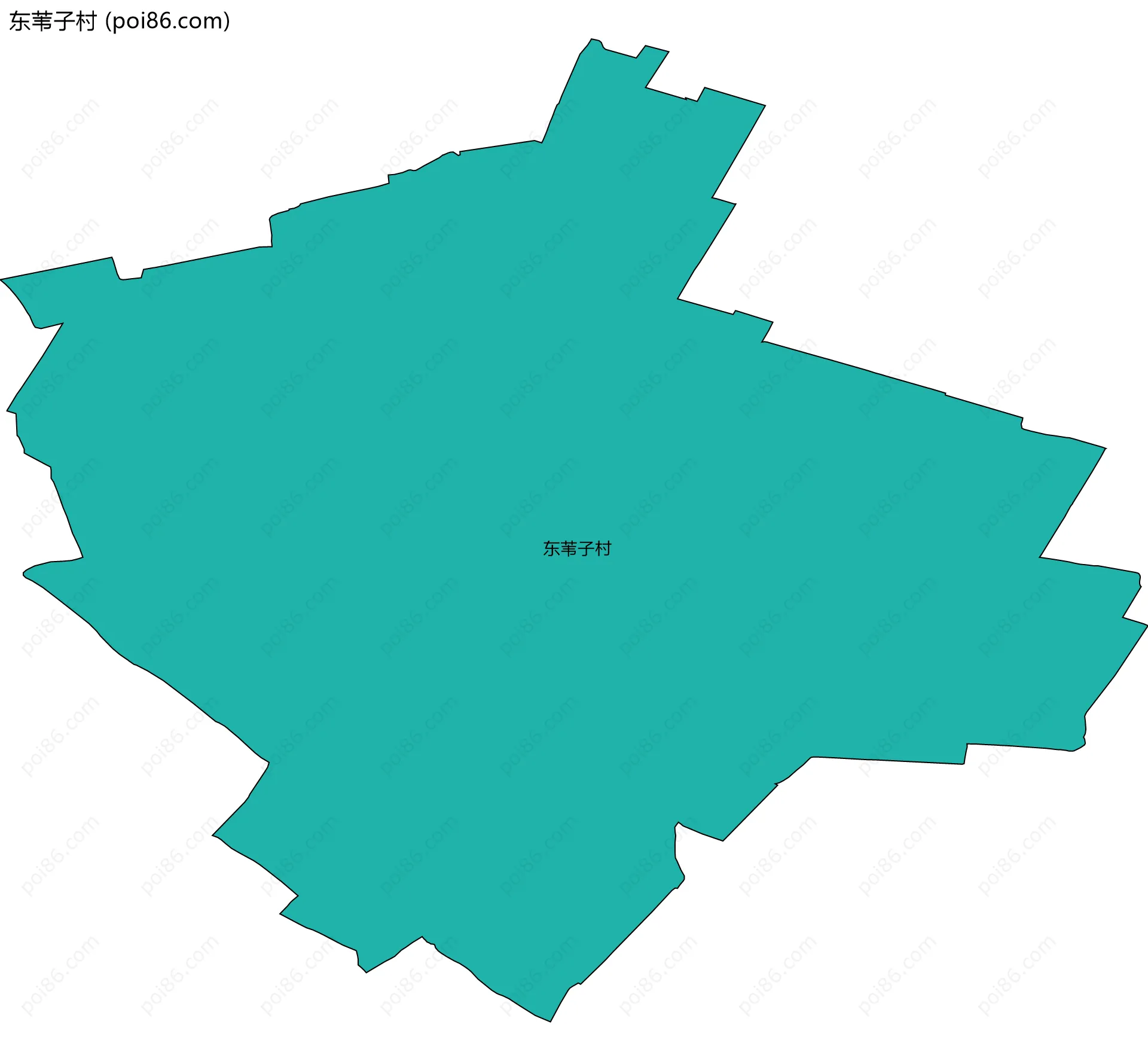 东苇子村边界地图