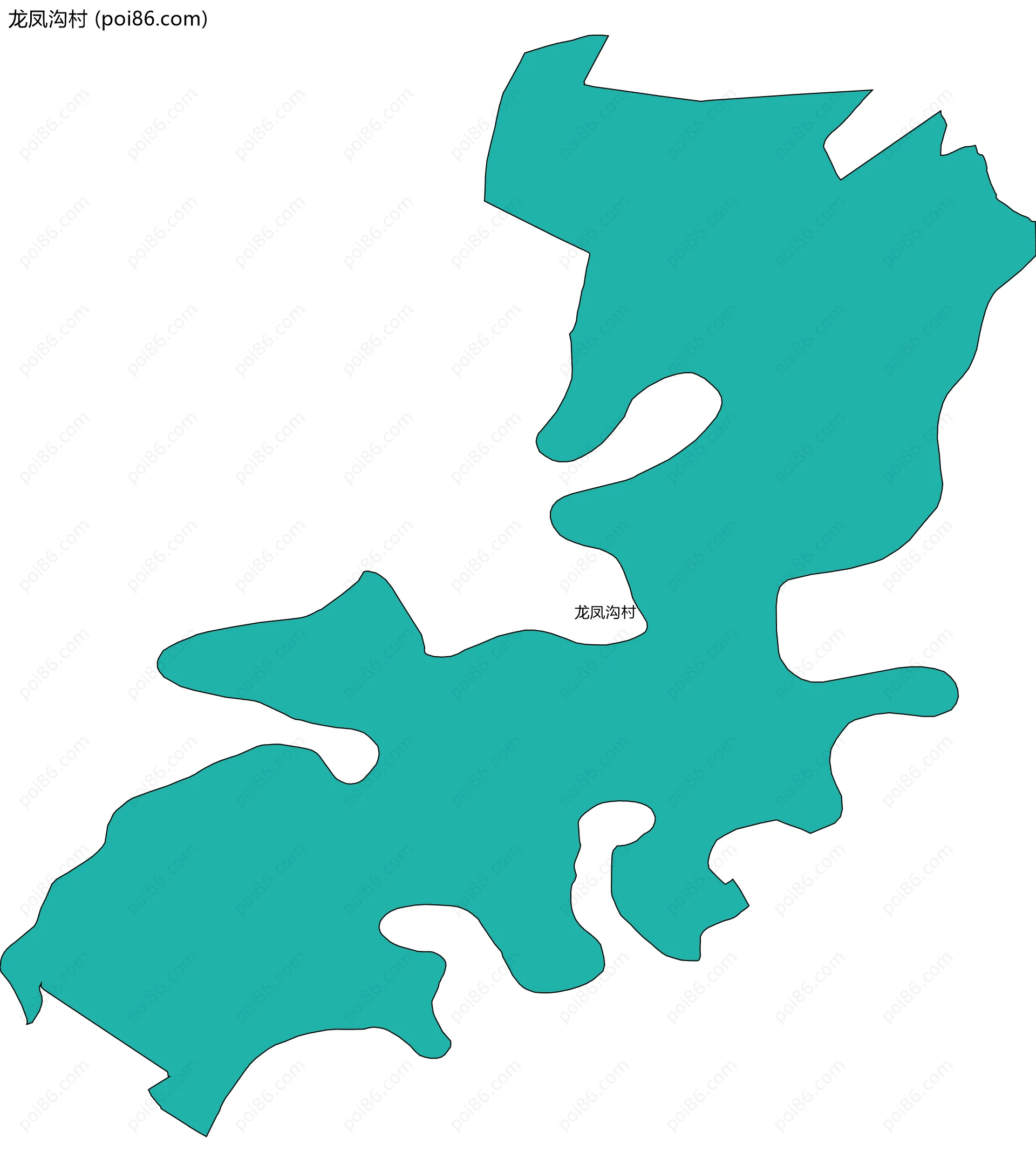 龙凤沟村边界地图