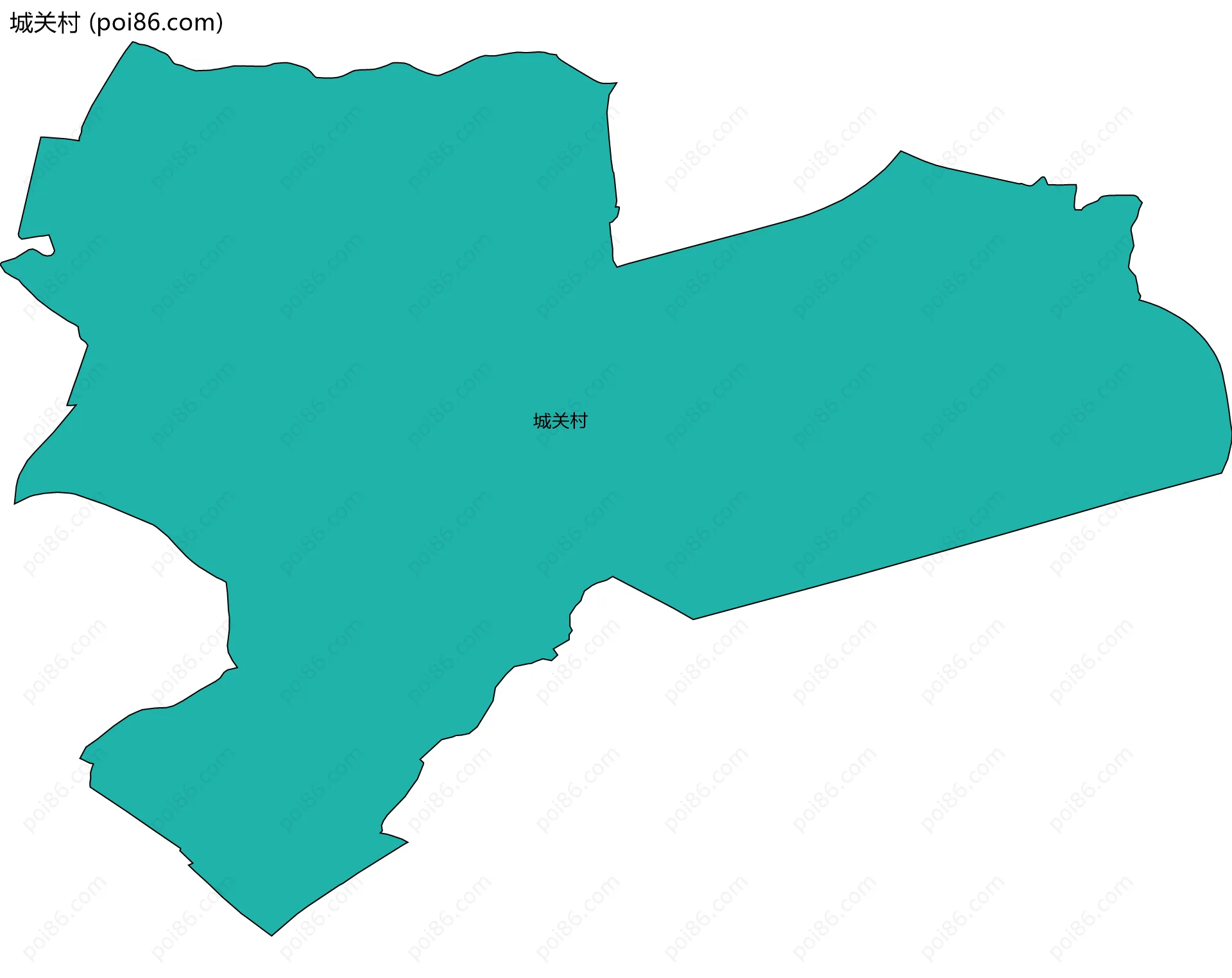 城关村边界地图