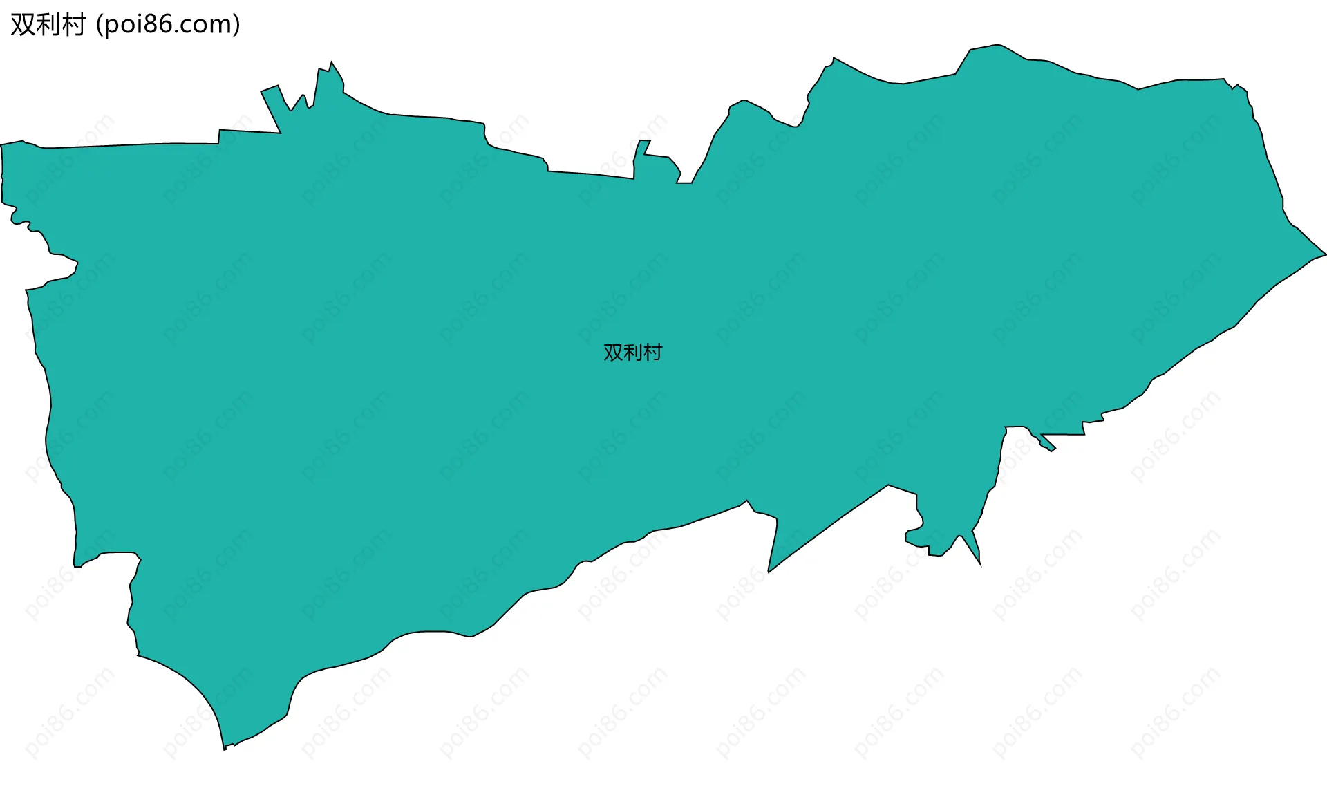双利村边界地图