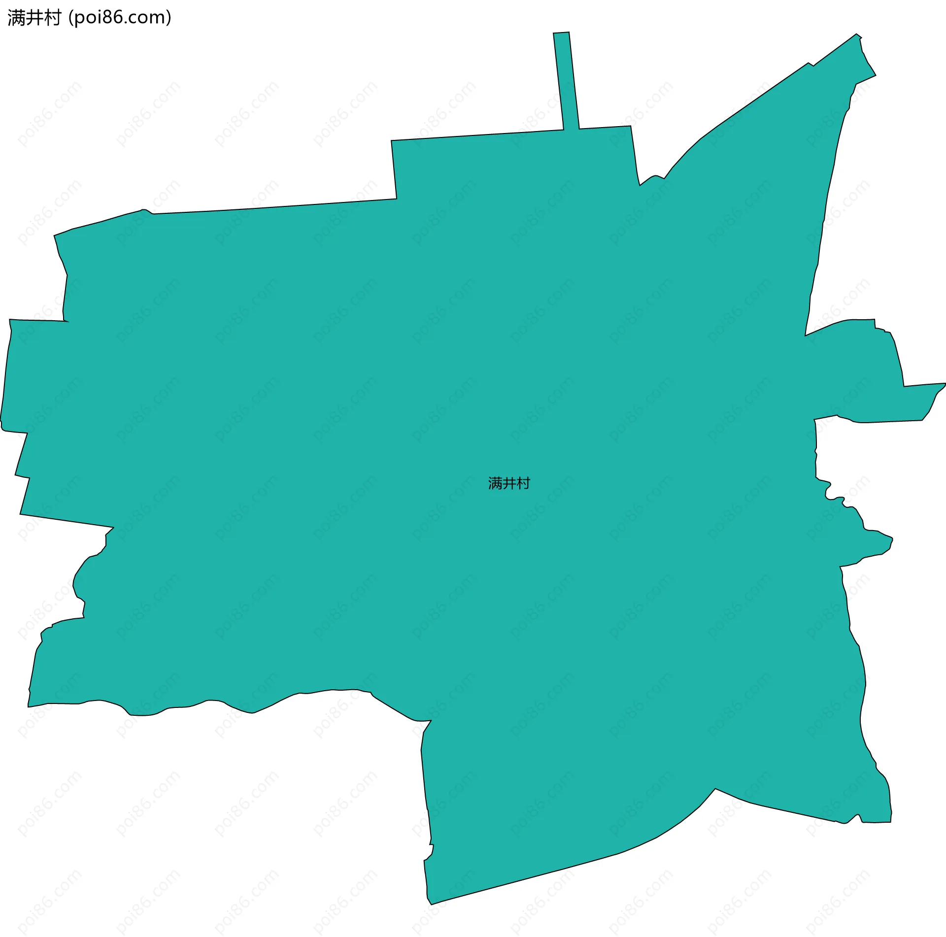 满井村边界地图