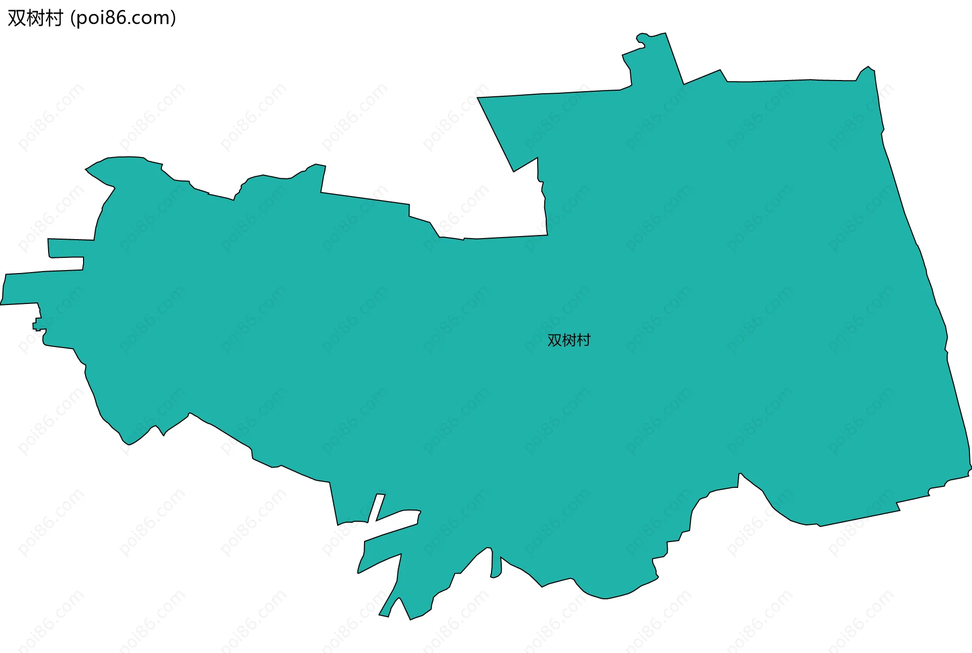 双树村边界地图