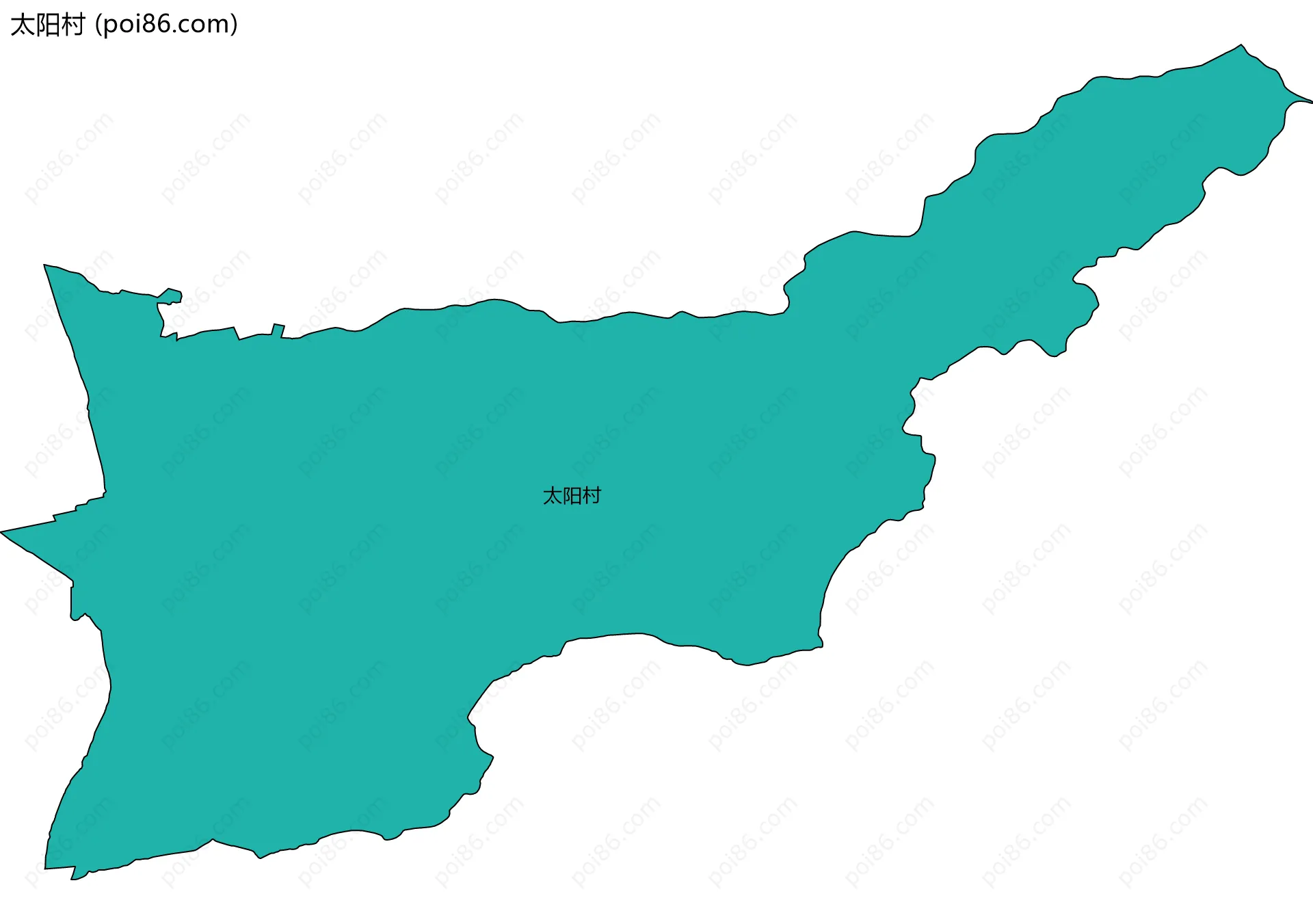 太阳村边界地图