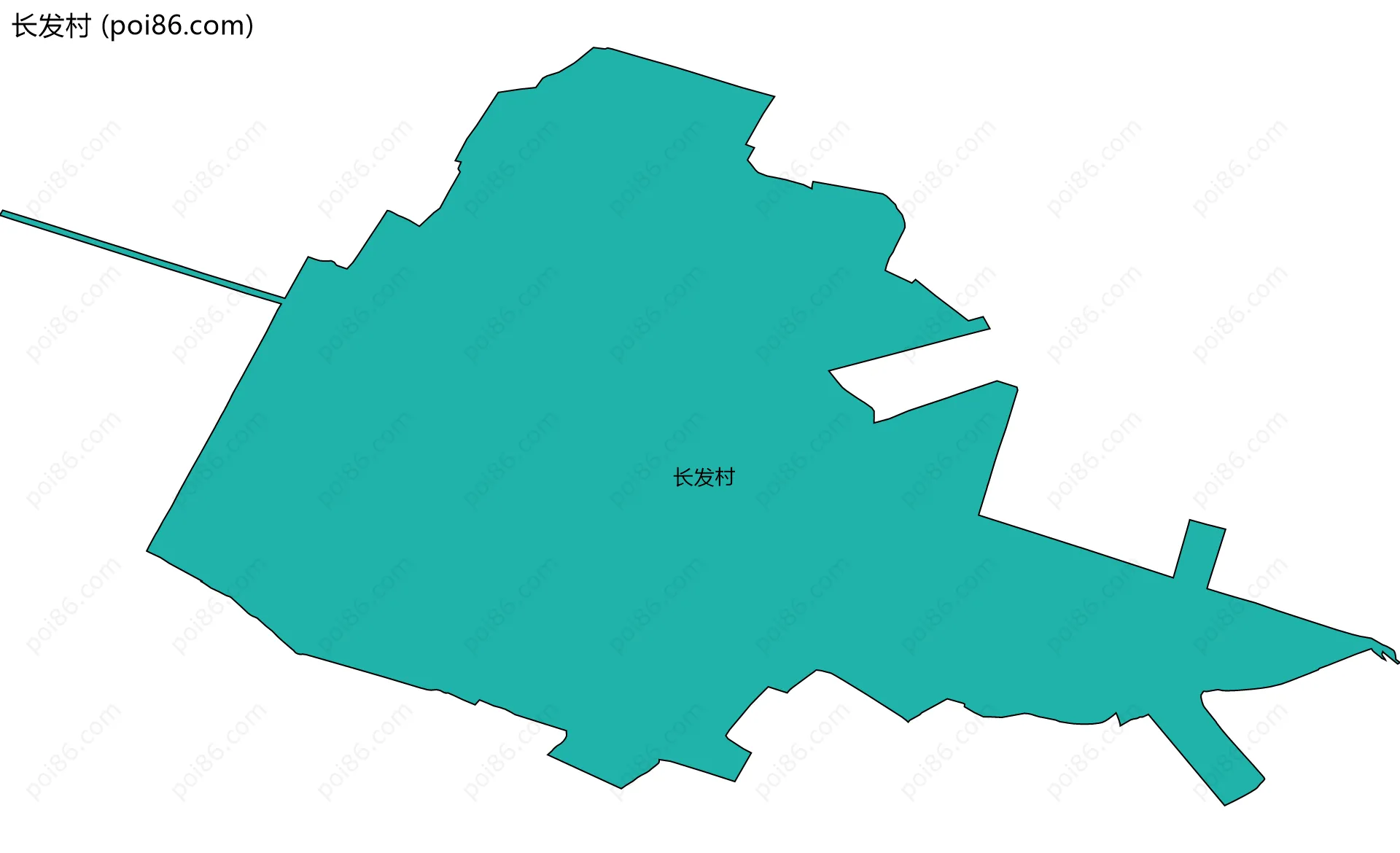 长发村边界地图